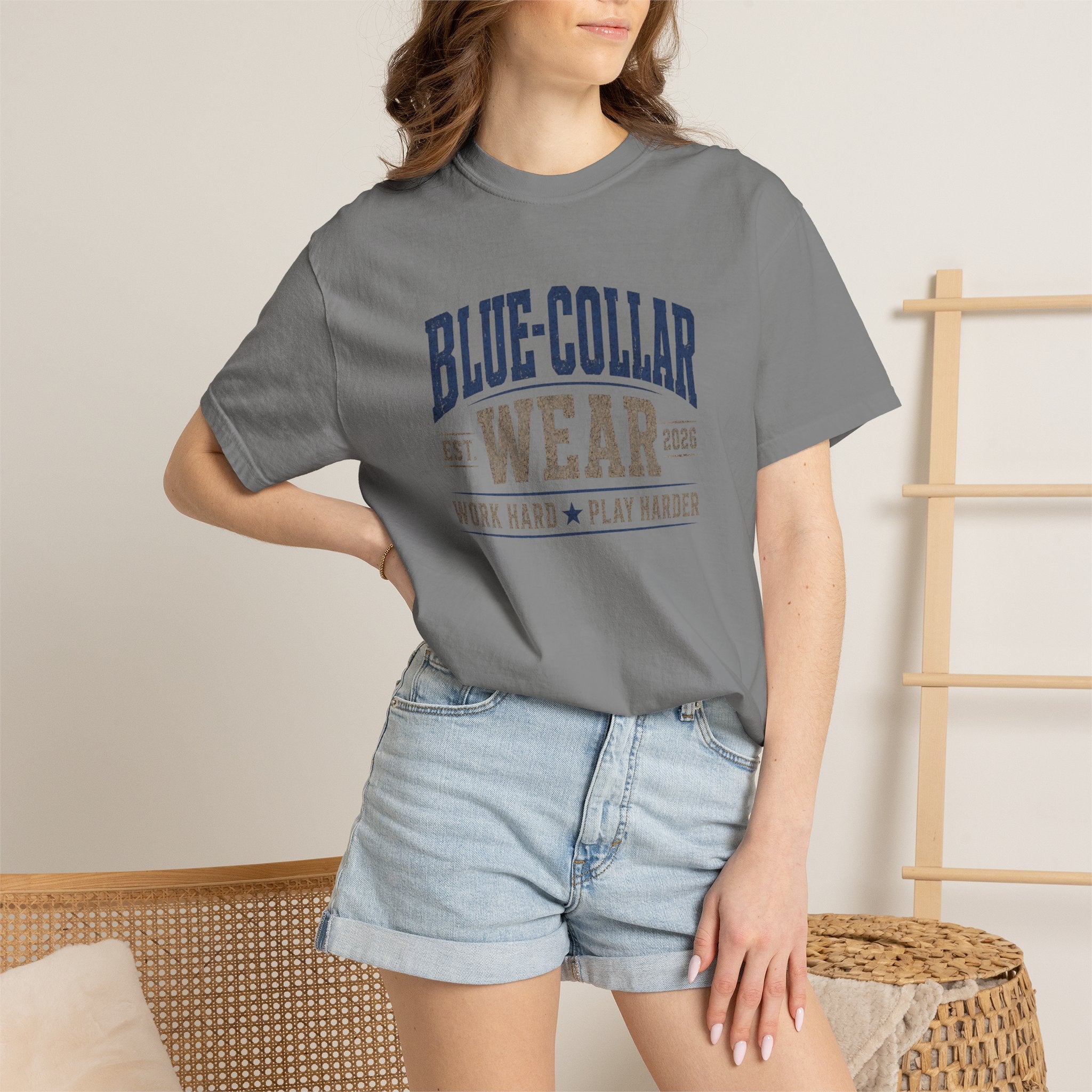 Blue-Collar Wear "Lord Just Get Us Through Hell Week" Work T-Shirt