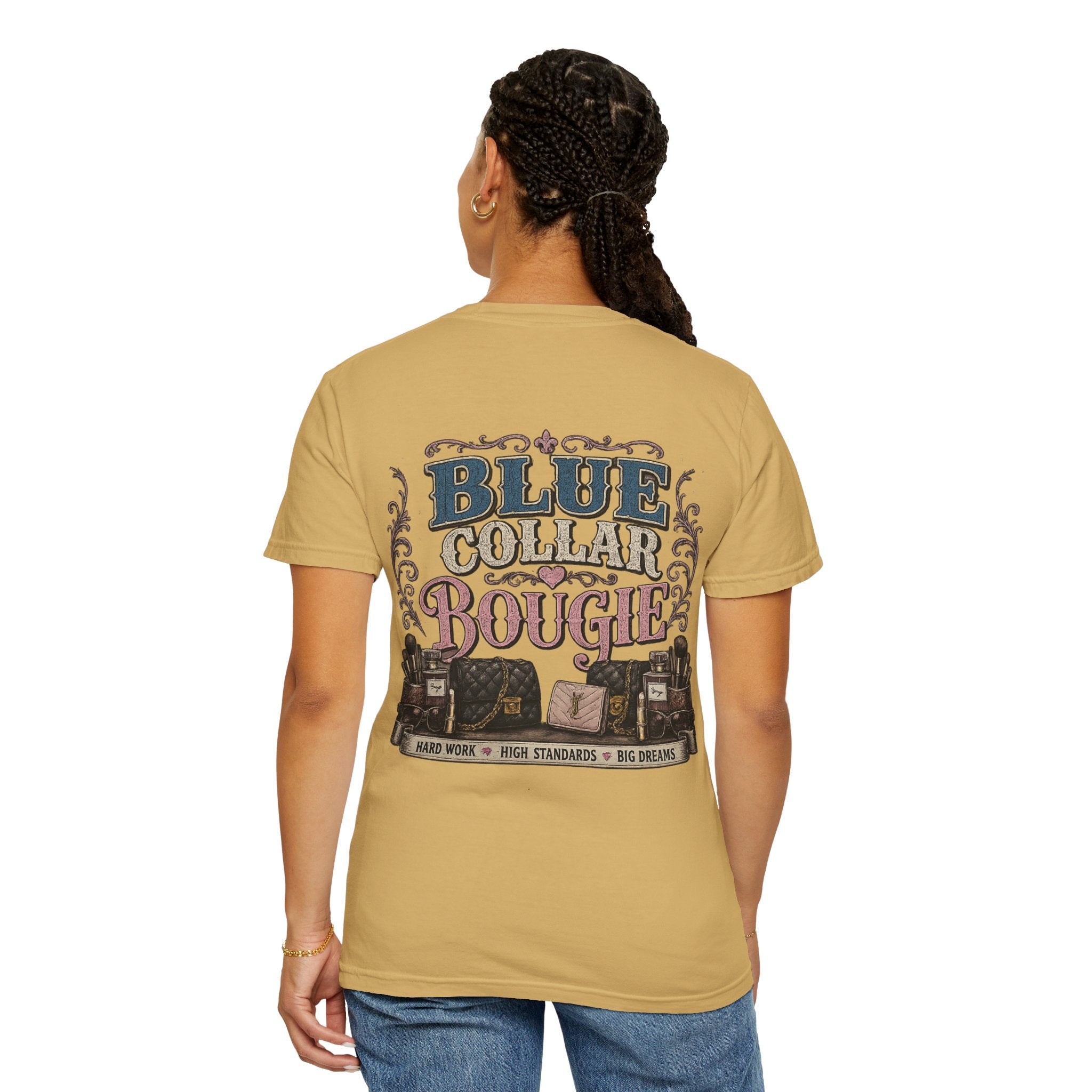 Blue Collar Bougie T-Shirt — Workwear Vintage Graphic Tee