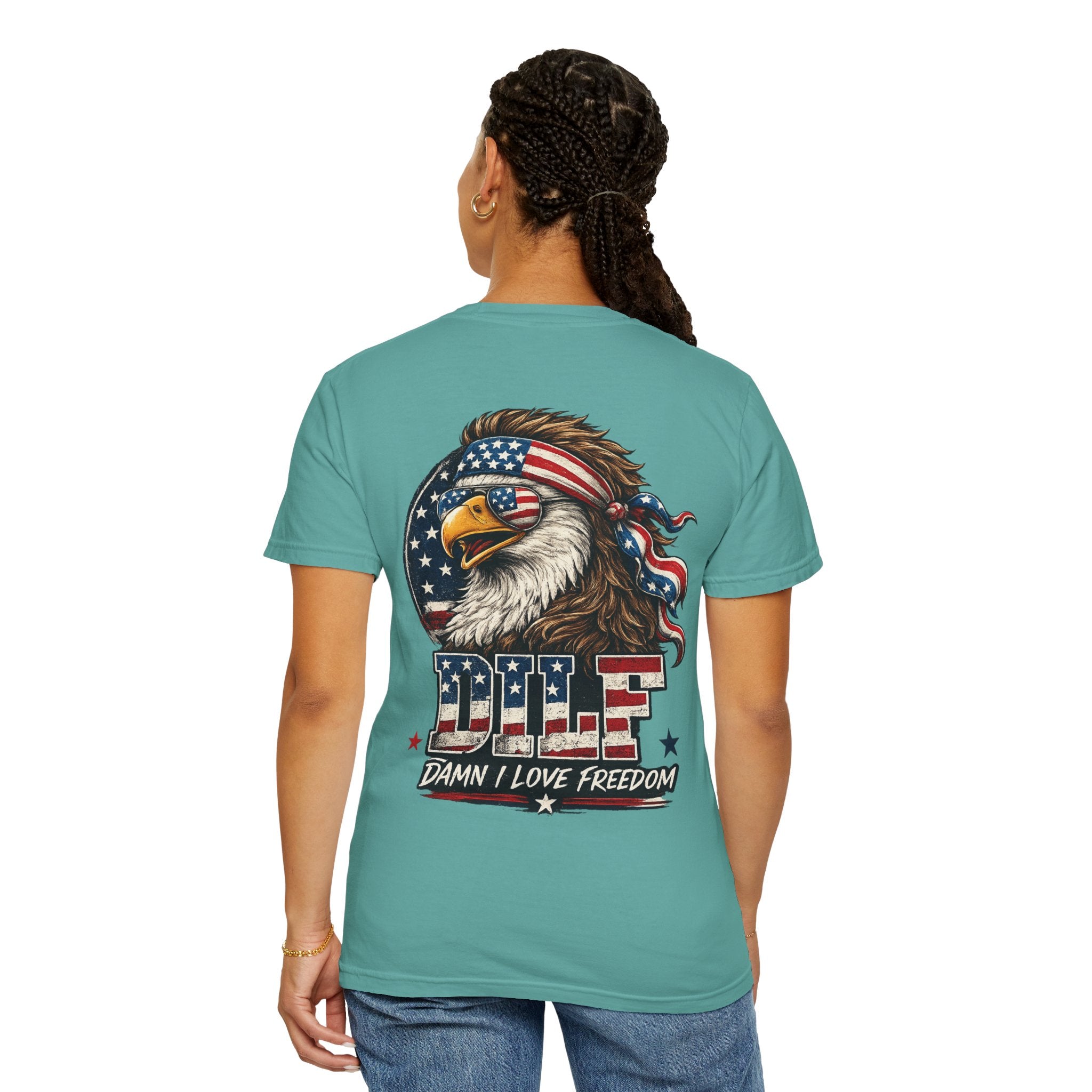 DILF Eagle T-Shirt — Patriotic "Damn I Love Freedom" Graphic Tee