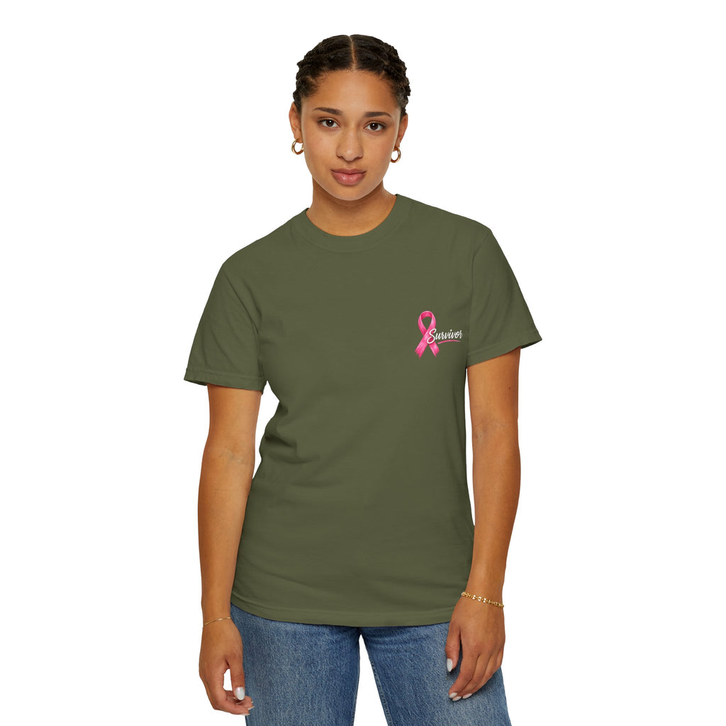 Breast Cancer Survivor T-Shirt — 'Survivor' Pink Ribbon Awareness Tee