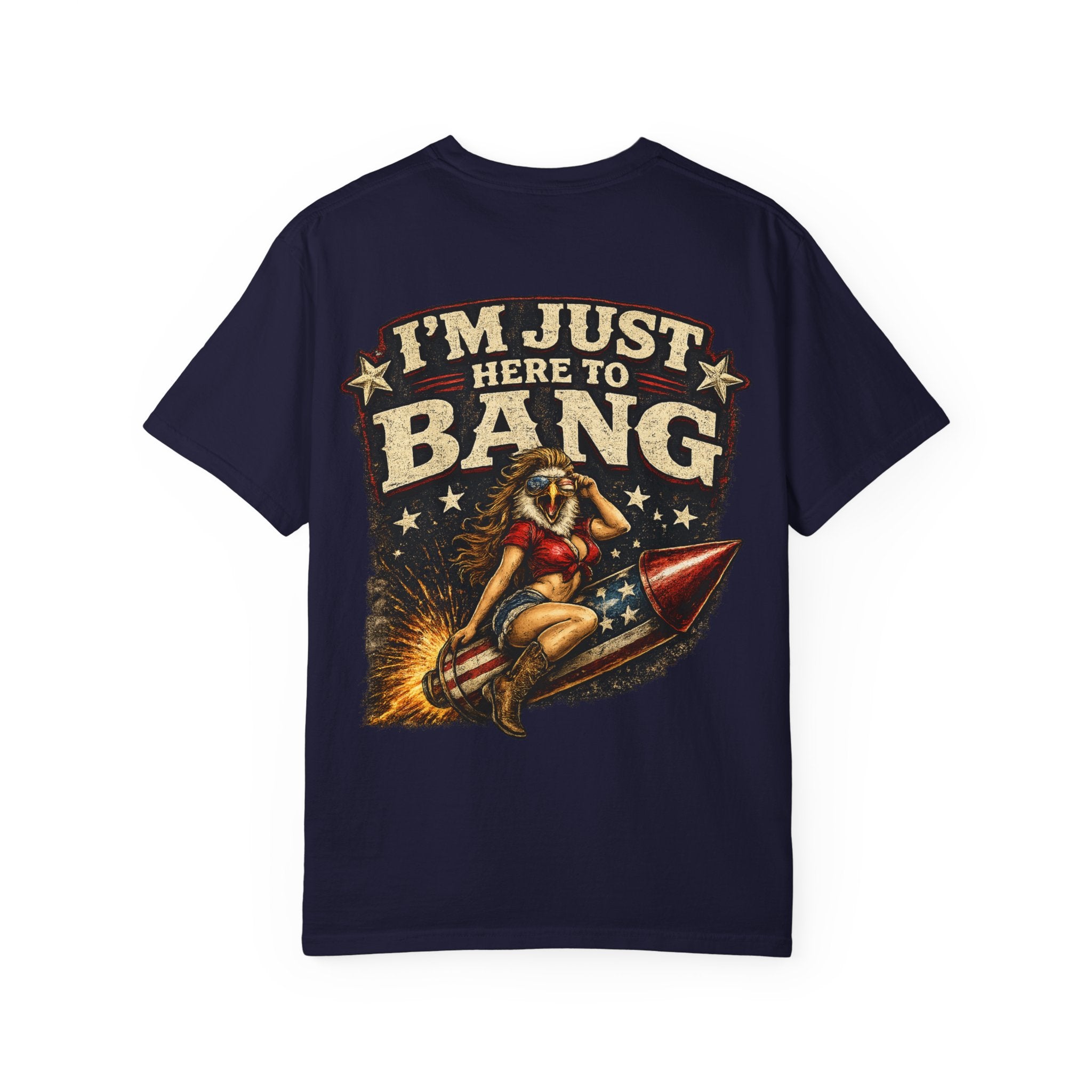 Vintage Pinup 'I'm Just Here to Bang' T‑Shirt