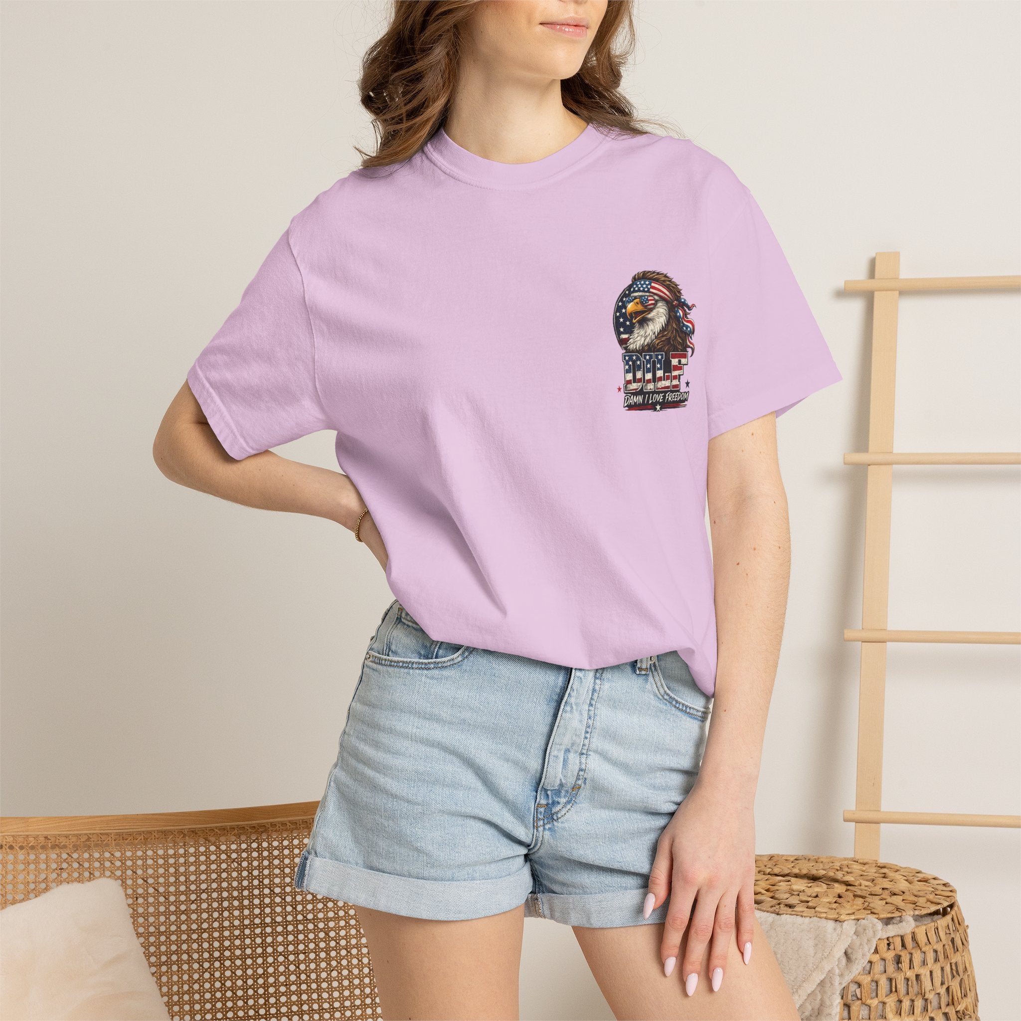 DILF Eagle T-Shirt — Patriotic "Damn I Love Freedom" Graphic Tee