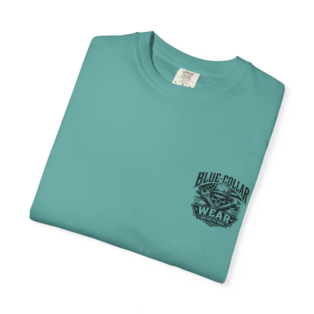 Oil Rig Illustration T-shirt | Fuck Fight Trip Pipe