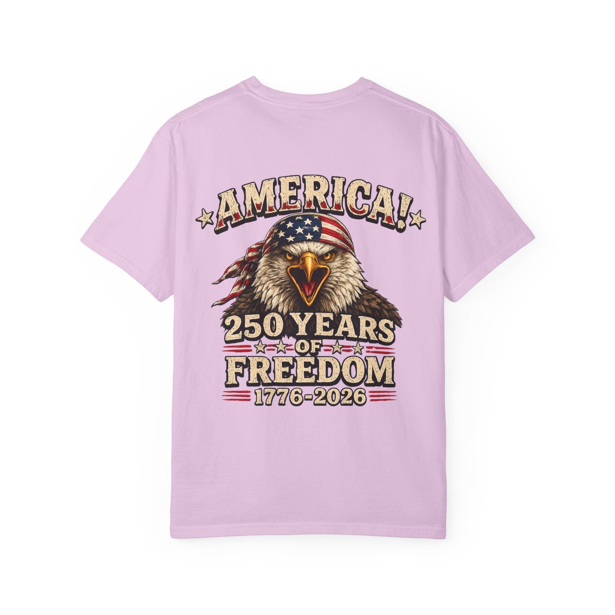 250 Years of Freedom Eagle T-Shirt — America 1776–2026 Patriotic Tee