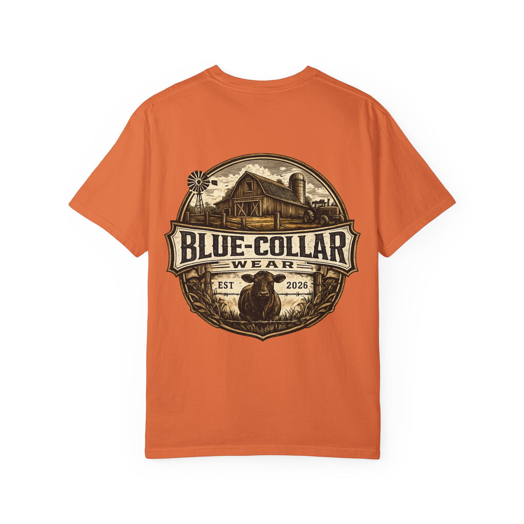 Blue-Collar Wear T-Shirt — RANCHER Workwear Tee (Est. 2026)