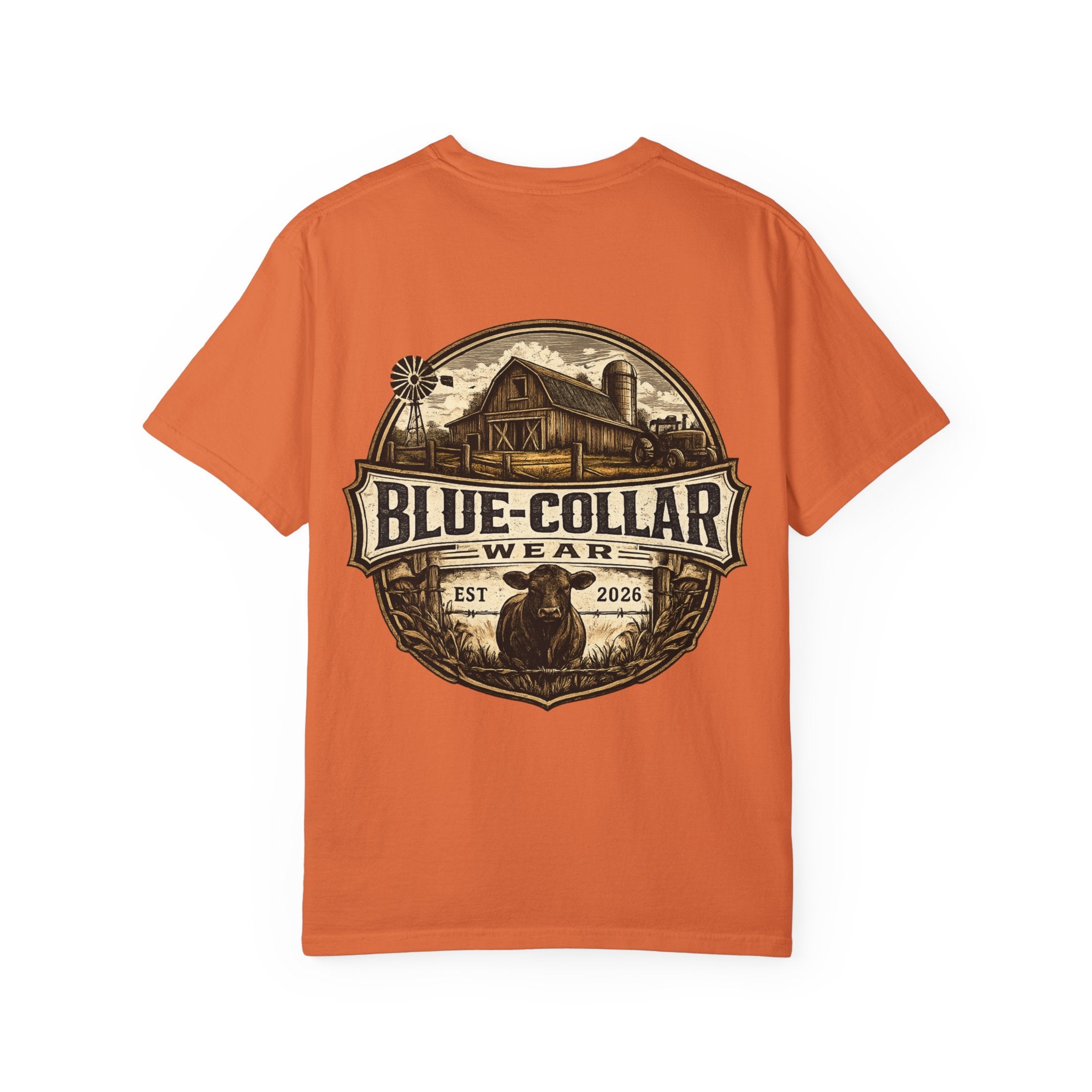 Blue-Collar Wear T-Shirt — RANCHER Workwear Tee (Est. 2026)