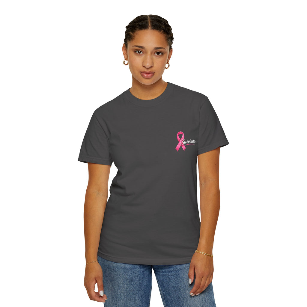 Breast Cancer Survivor T-Shirt — 'Survivor' Pink Ribbon Awareness Tee