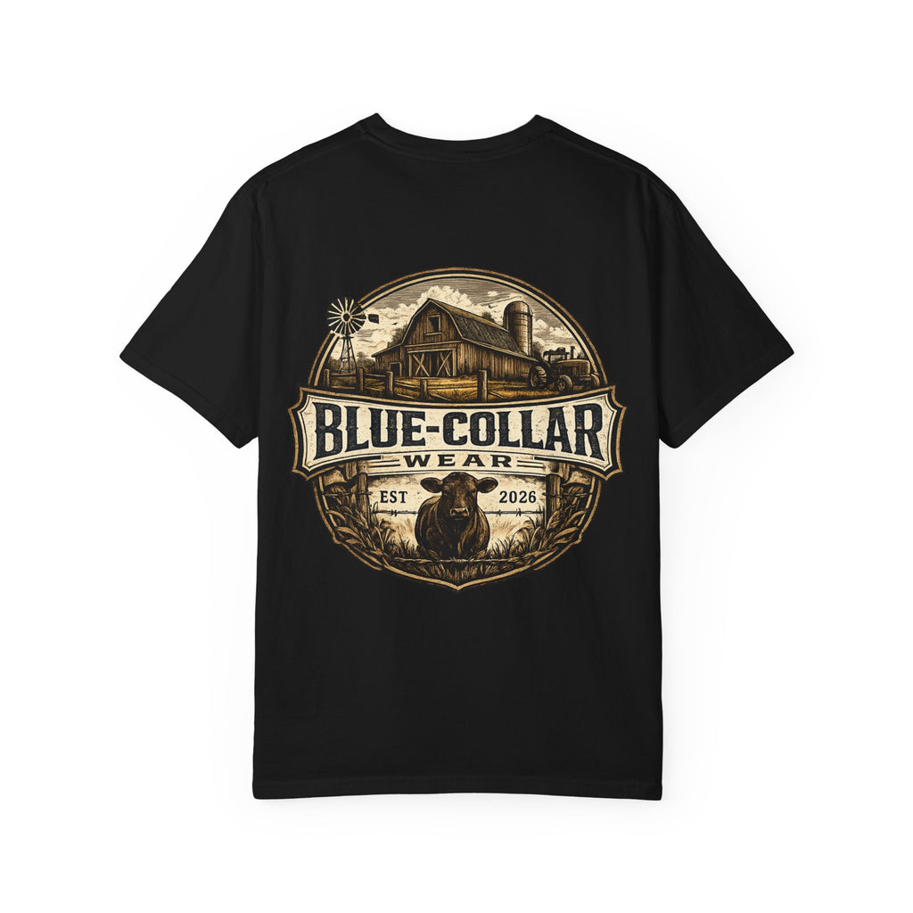 Blue-Collar Wear T-Shirt — RANCHER Workwear Tee (Est. 2026)