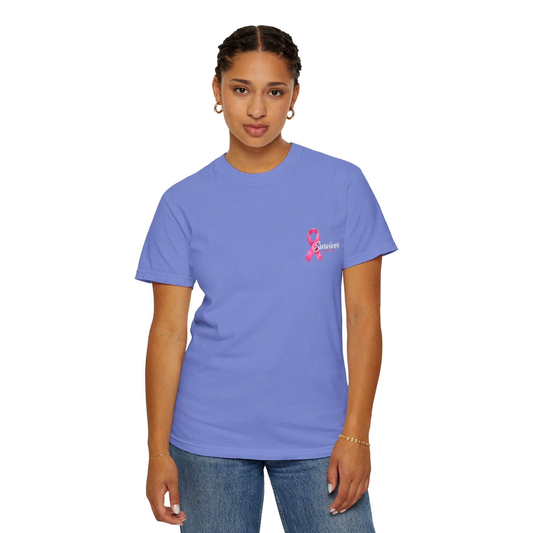 Breast Cancer Survivor T-Shirt — 'Survivor' Pink Ribbon Awareness Tee