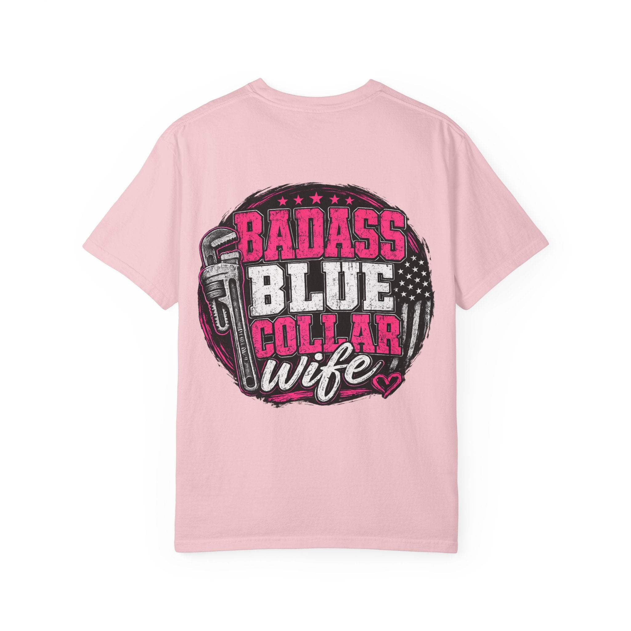 Blue Collar Wife T-Shirt — "Badass Blue Collar Wife" Graphic Tee