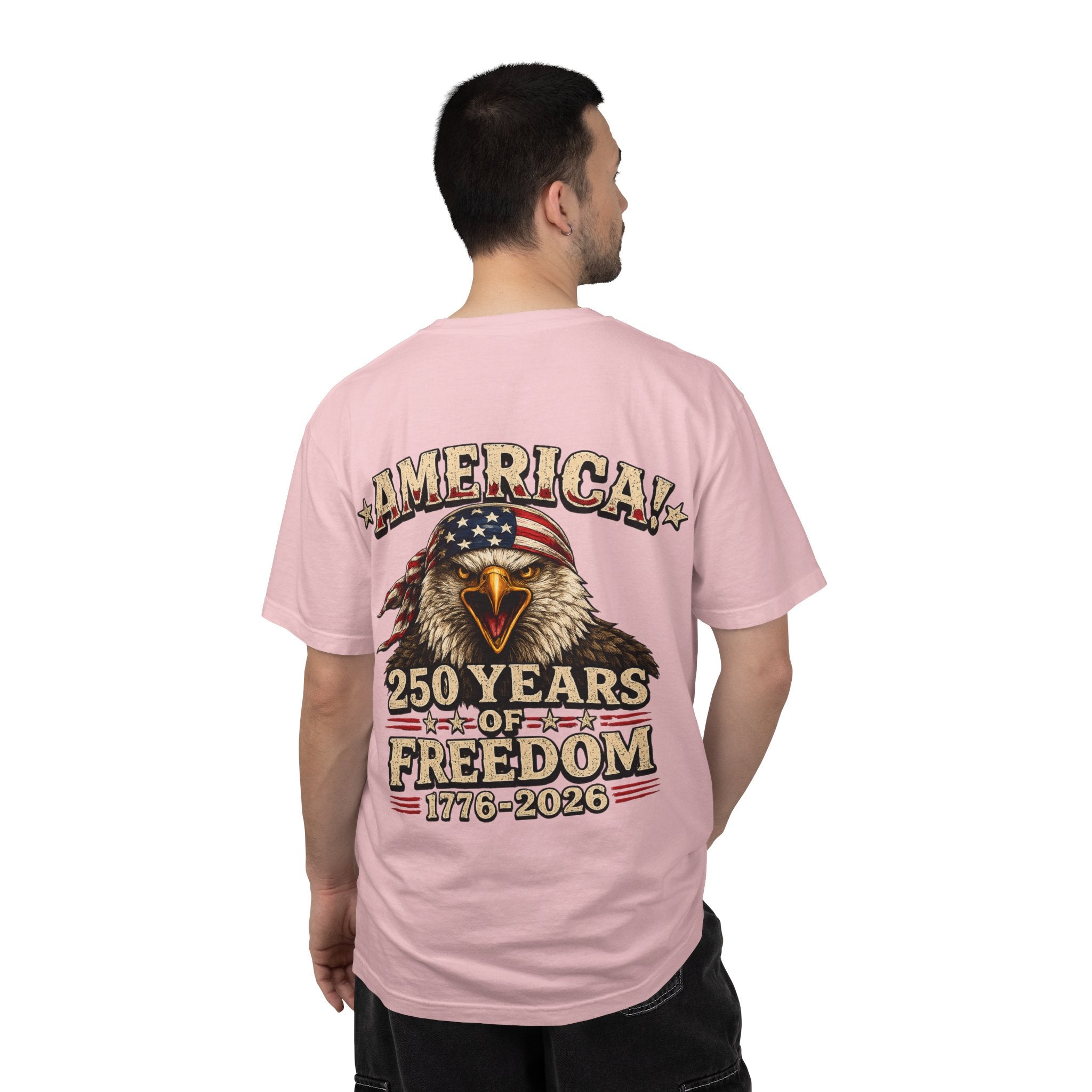 250 Years of Freedom Eagle T-Shirt — America 1776–2026 Patriotic Tee