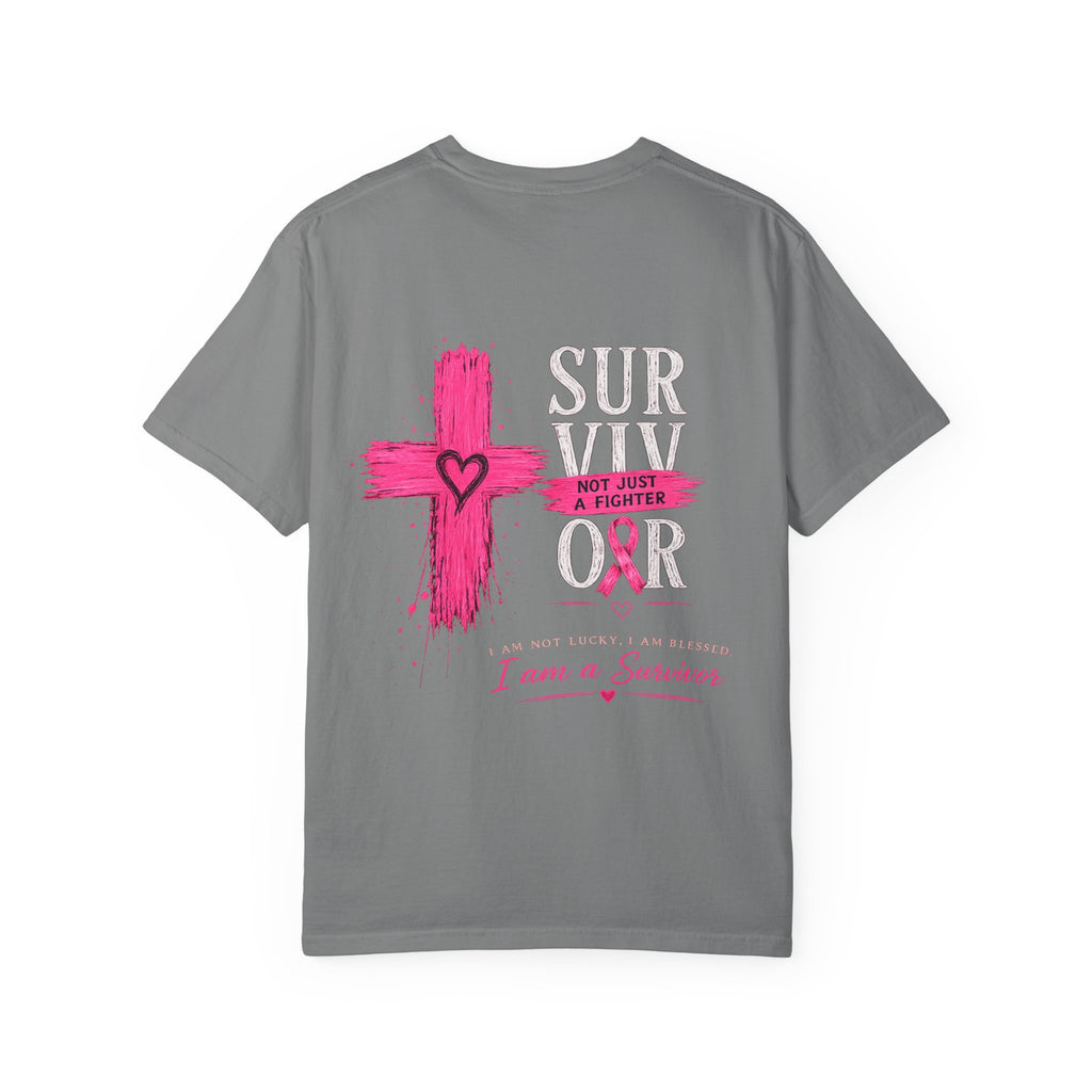 Breast Cancer Survivor T-Shirt — 'Survivor' Pink Ribbon Awareness Tee