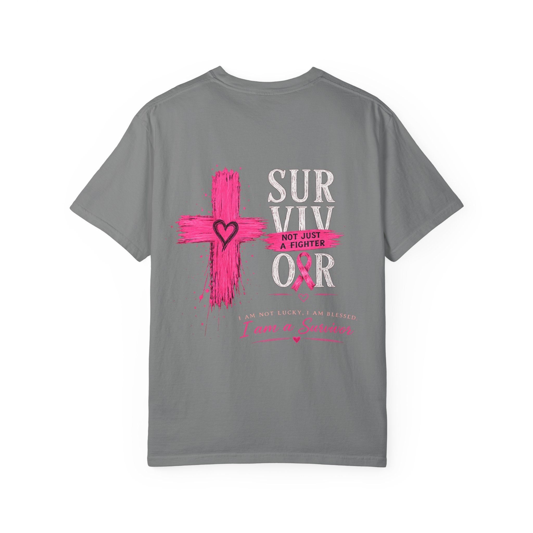 Breast Cancer Survivor T-Shirt — 'Survivor' Pink Ribbon Awareness Tee