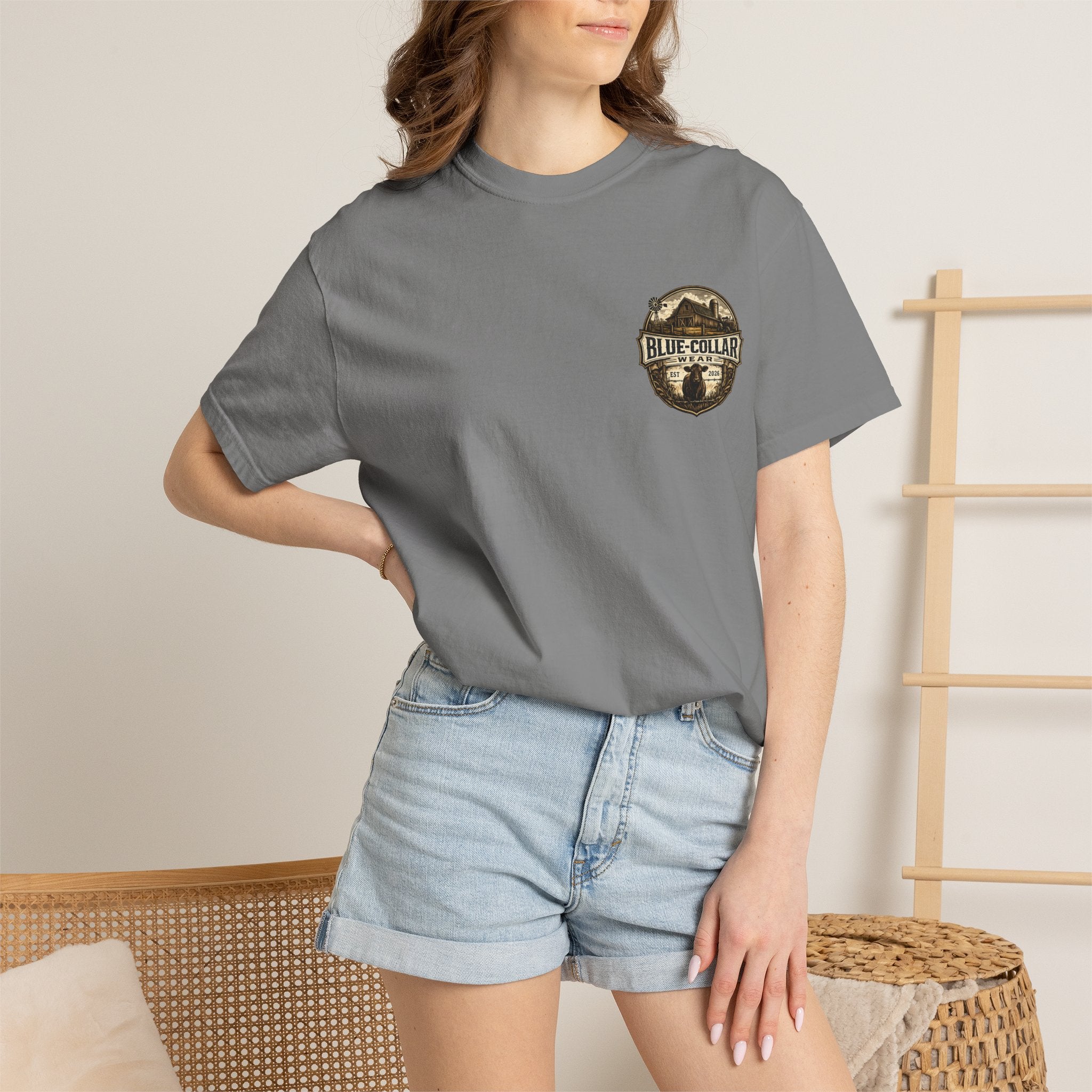 Blue-Collar Wear T-Shirt — RANCHER Workwear Tee (Est. 2026)