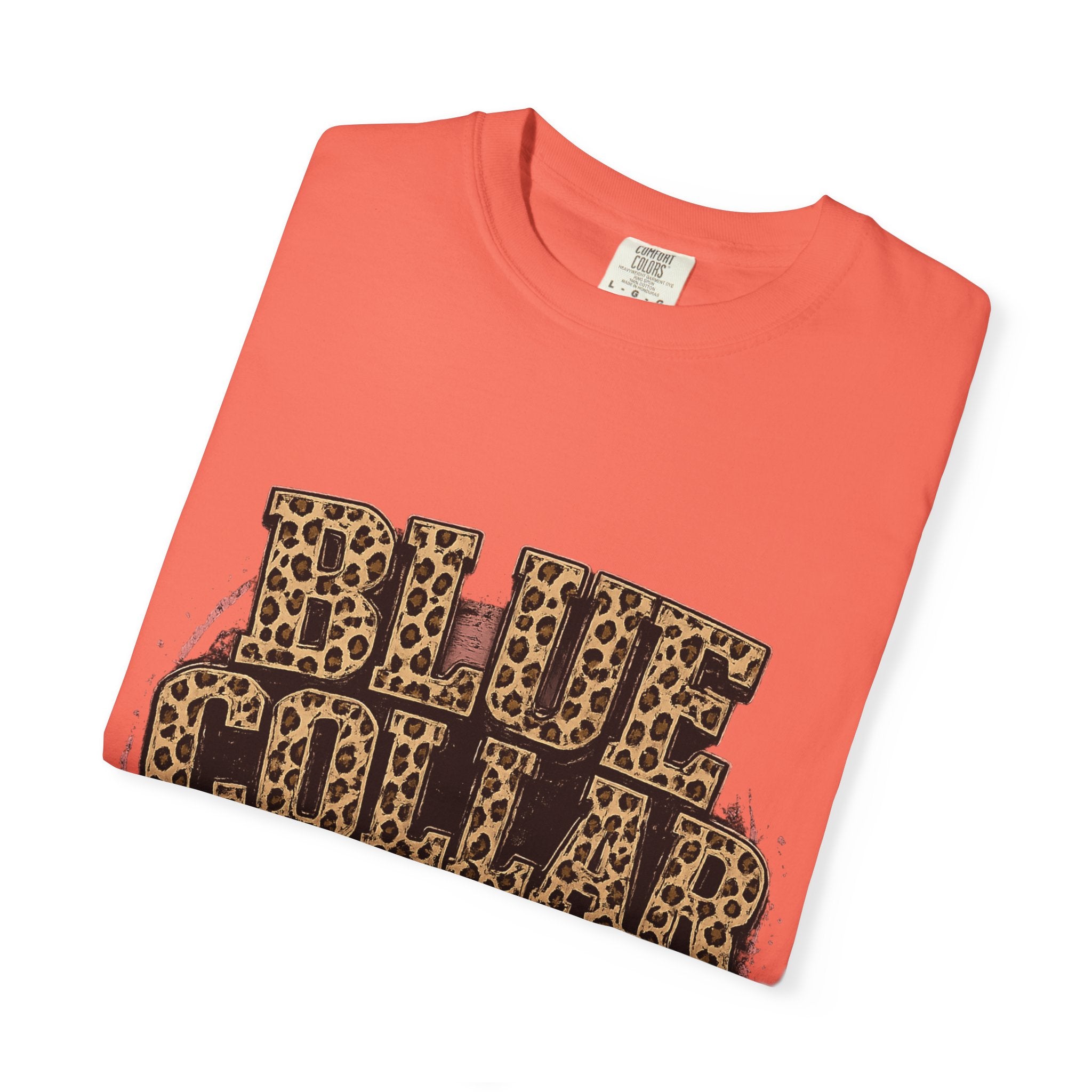 Blue Collar Wife T-Shirt — Leopard Print "Blue Collar Wife" Graphic Tee