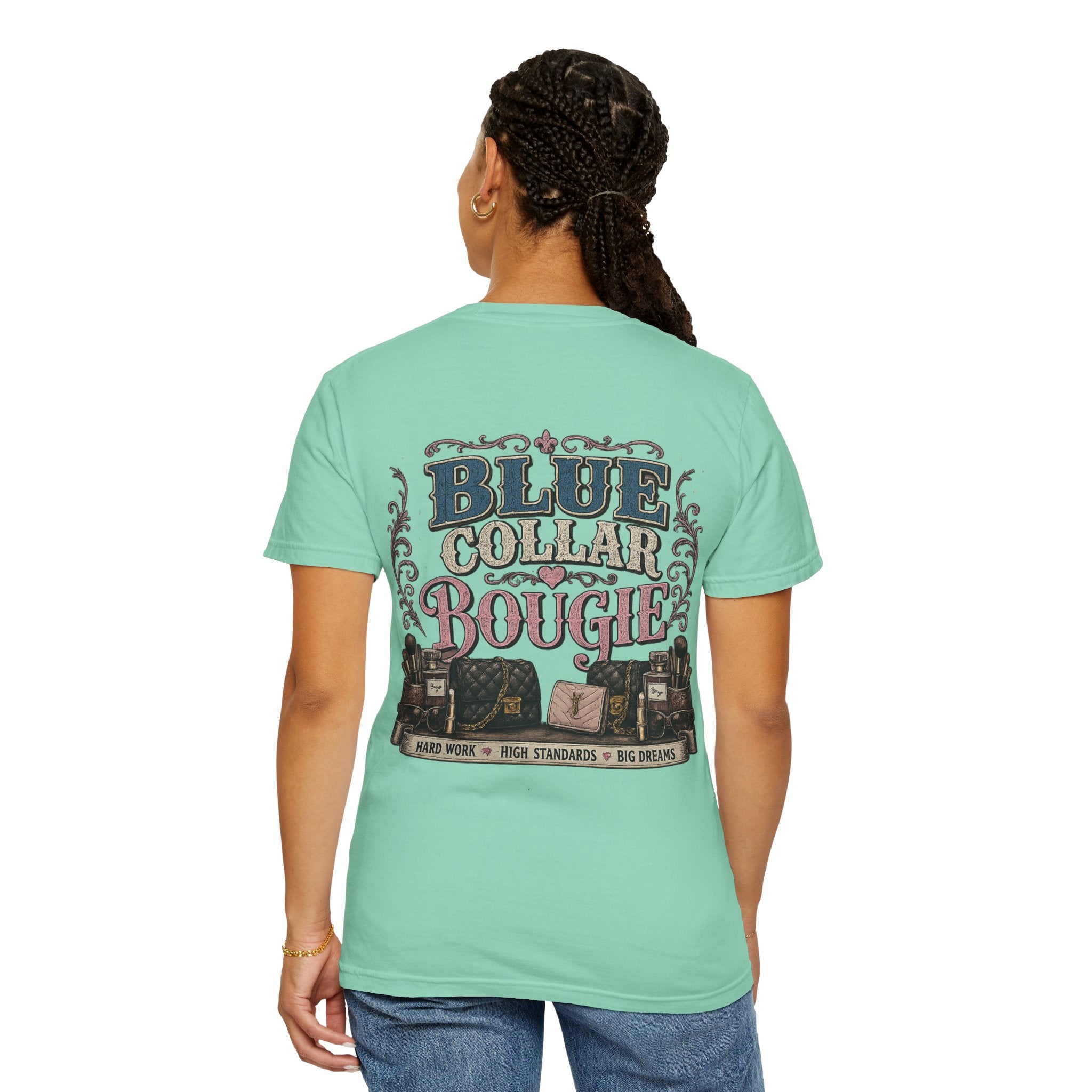 Blue Collar Bougie T-Shirt — Workwear Vintage Graphic Tee