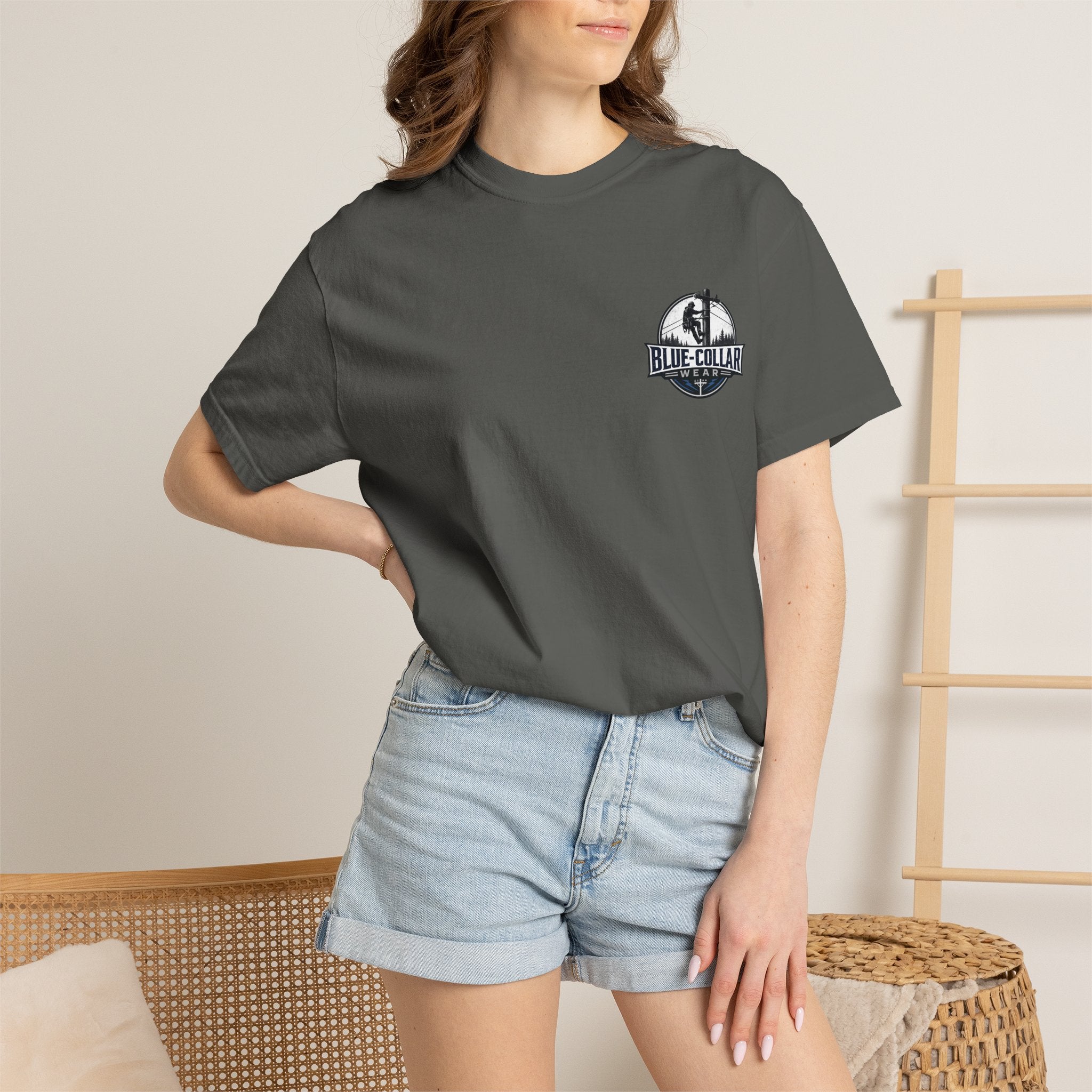 Blue-Collar Wear T-Shirt — Lineman Utility Work Tee