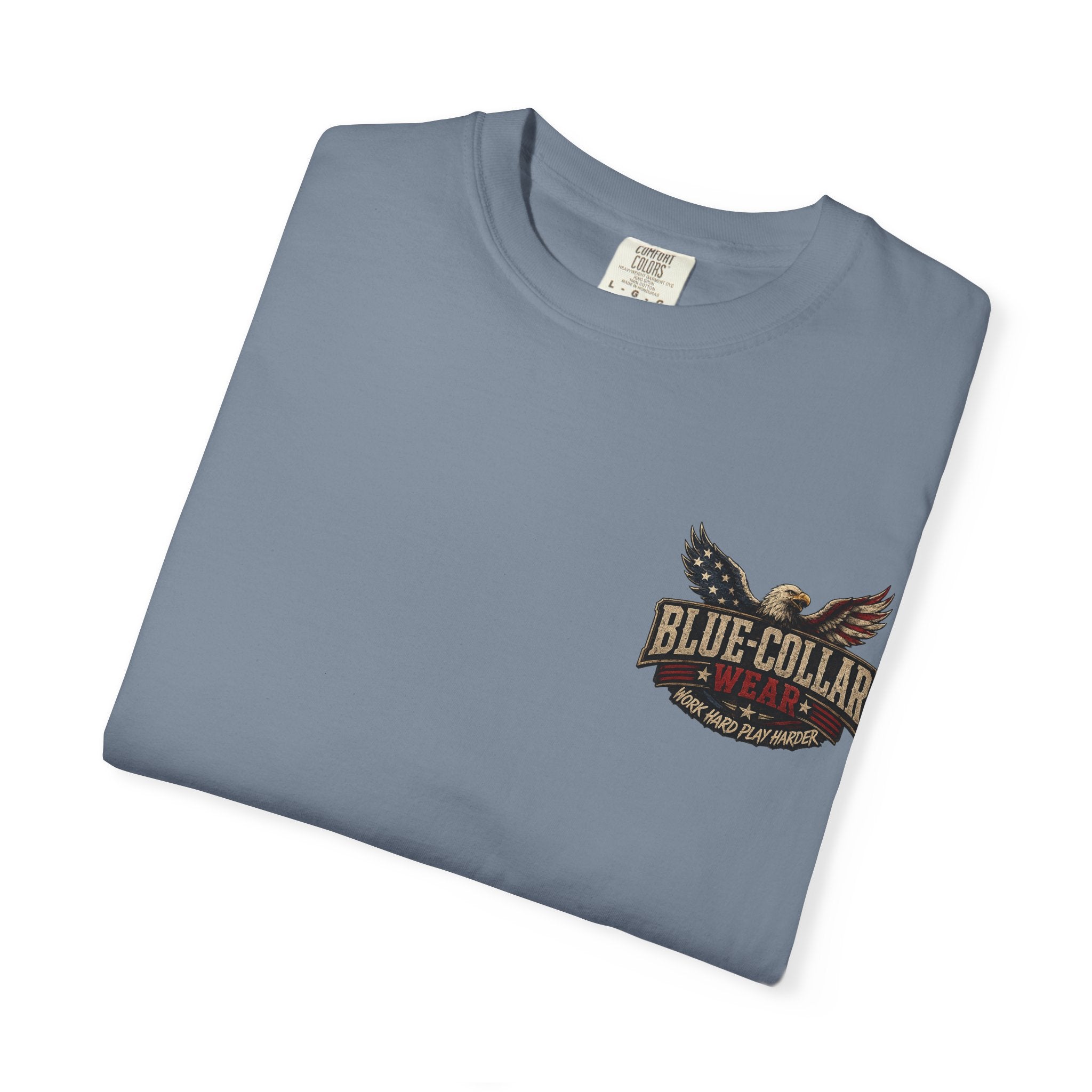 American Boot In Your Ass T-Shirt — 'Blue Collar' Patriotic Workwear Tee