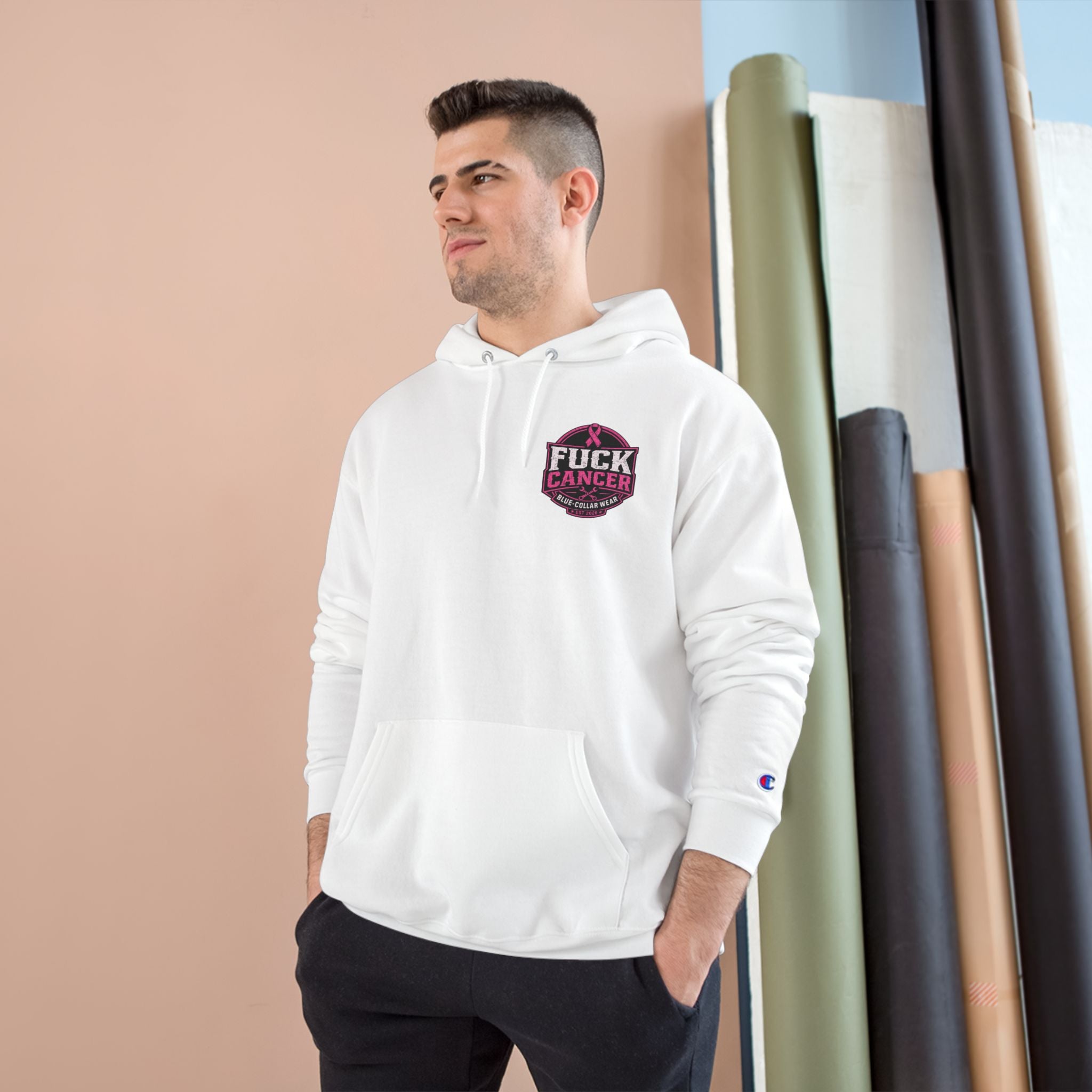 Fuck Cancer Hoodie — Pink Ribbon Awareness Champion Hoodie