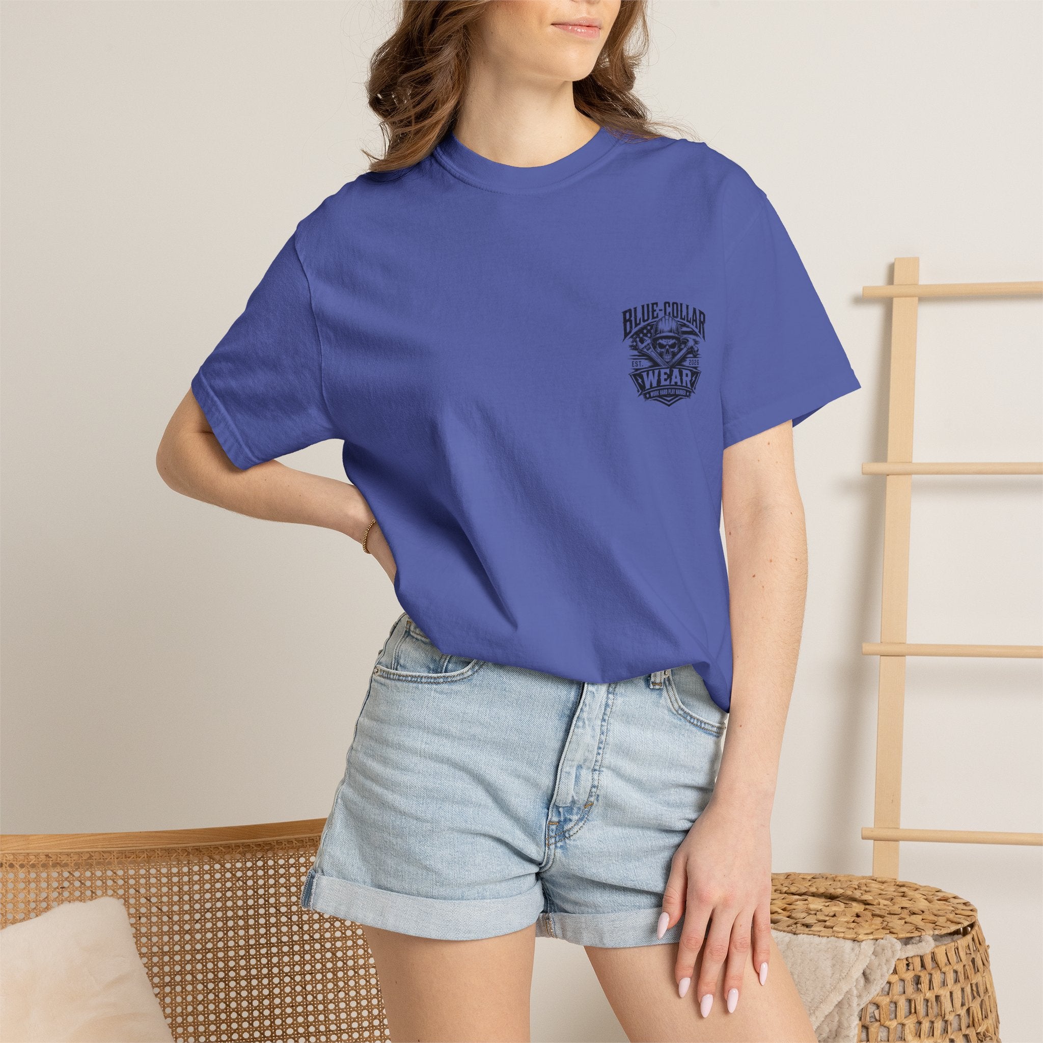 Oil Rig Illustration T-shirt | Fuck Fight Trip Pipe