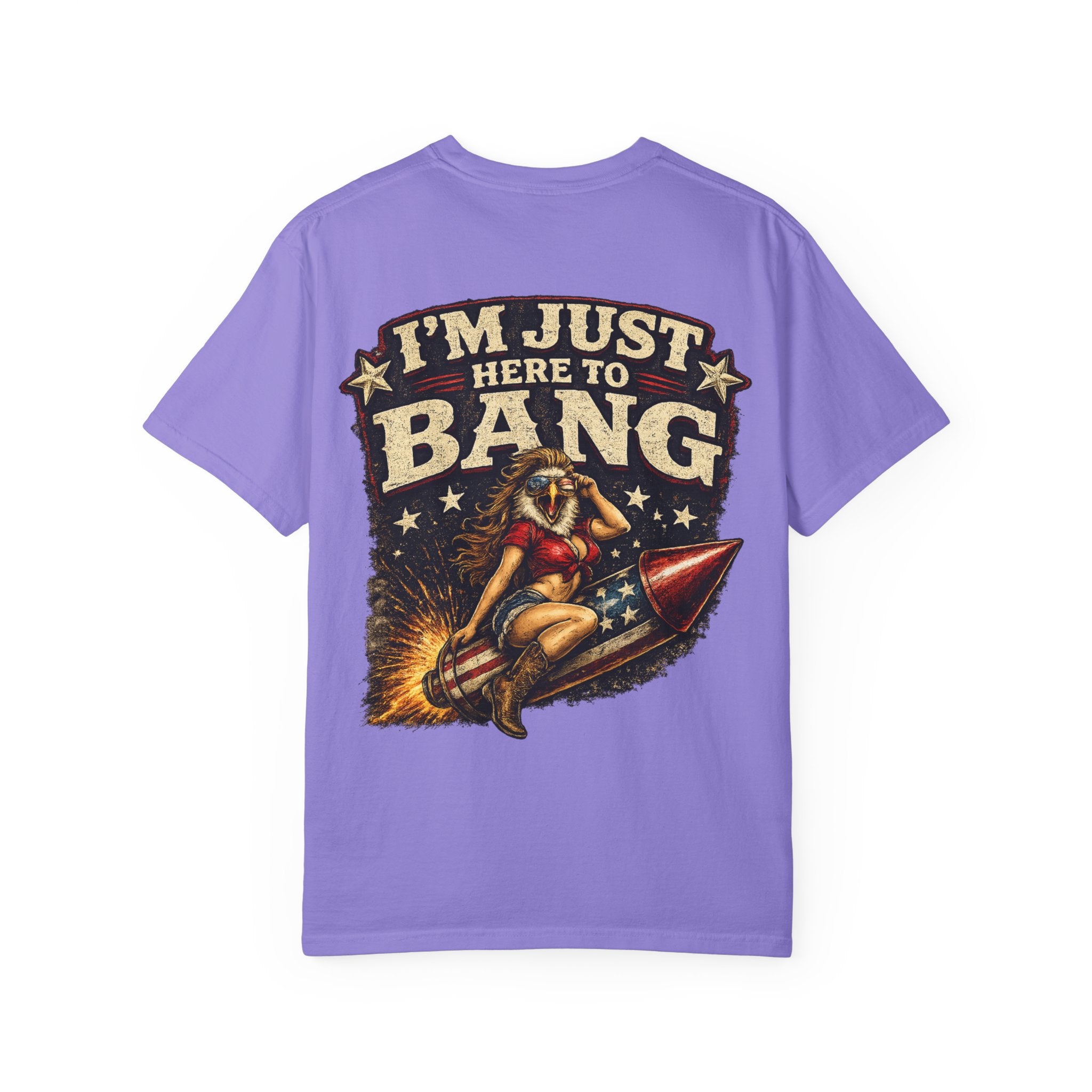 Vintage Pinup 'I'm Just Here to Bang' T‑Shirt