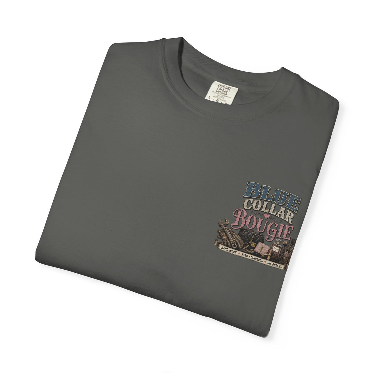 Blue Collar Bougie T-Shirt — Workwear Vintage Graphic Tee