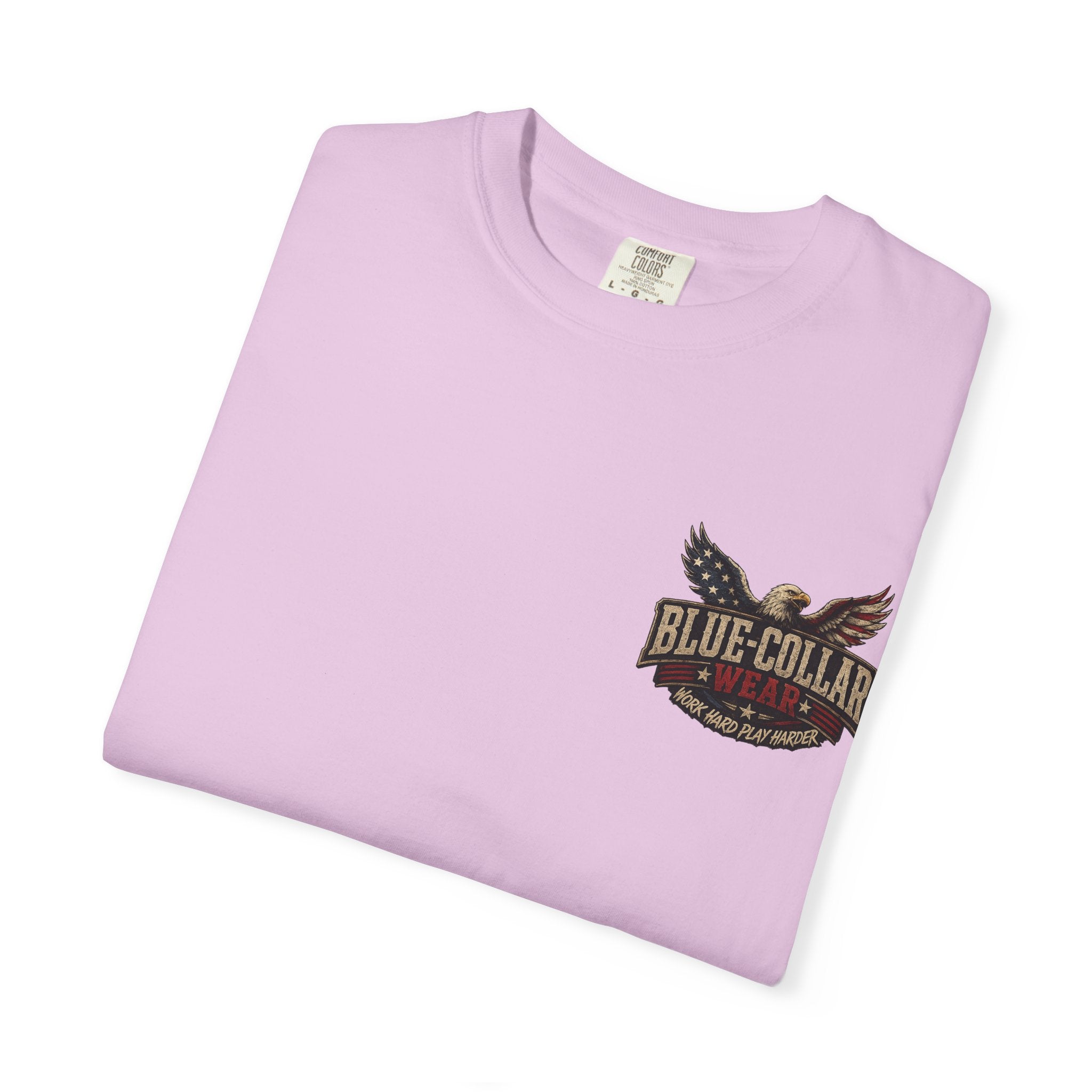 'Merica Motorcycle Eagle T-Shirt — Blue Collar 4th of July Graphic Tee