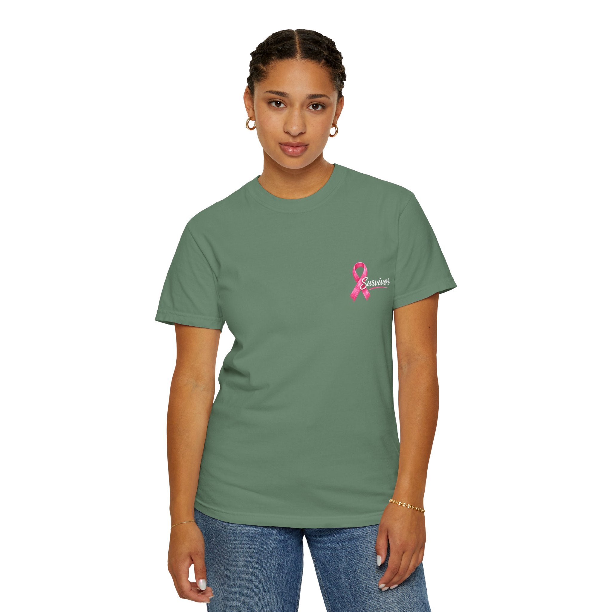 Breast Cancer Survivor T-Shirt — 'Survivor' Pink Ribbon Awareness Tee