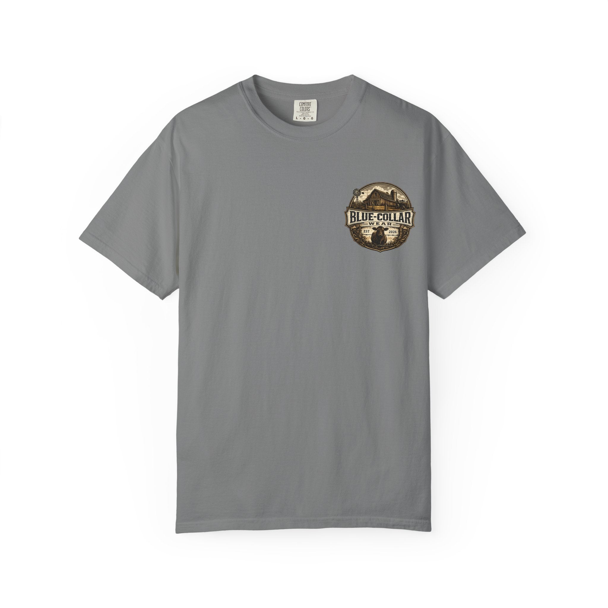 Blue-Collar Wear T-Shirt — RANCHER Workwear Tee (Est. 2026)