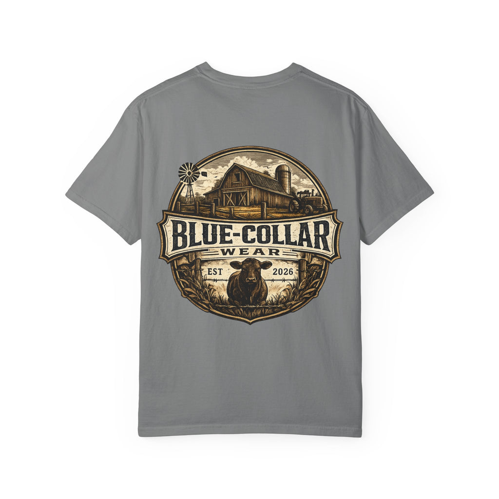Blue-Collar Wear T-Shirt — RANCHER Workwear Tee (Est. 2026)