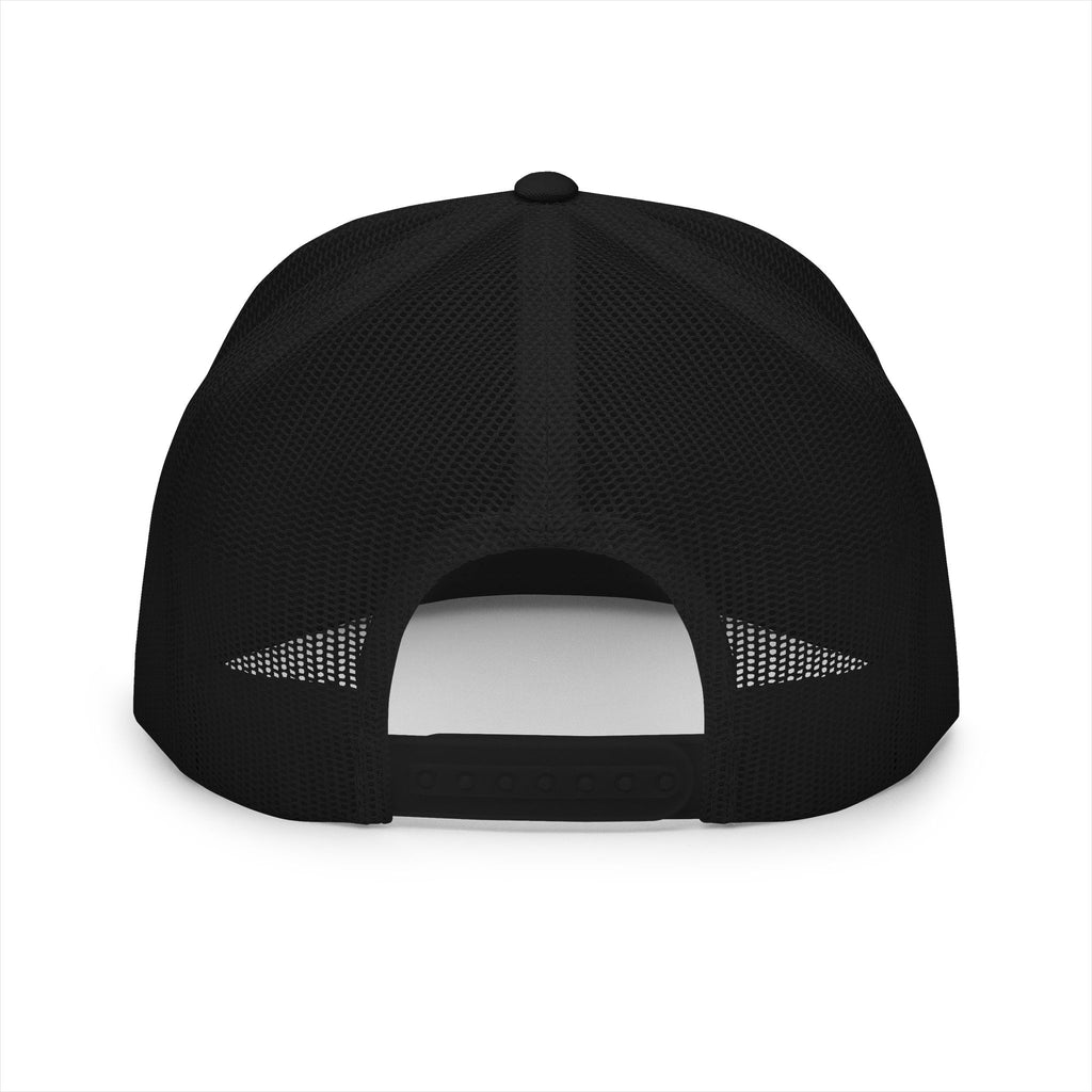 Blue Collar Wear Trucker Cap Mechanic — Workwear Skull Logo Mesh Snapback