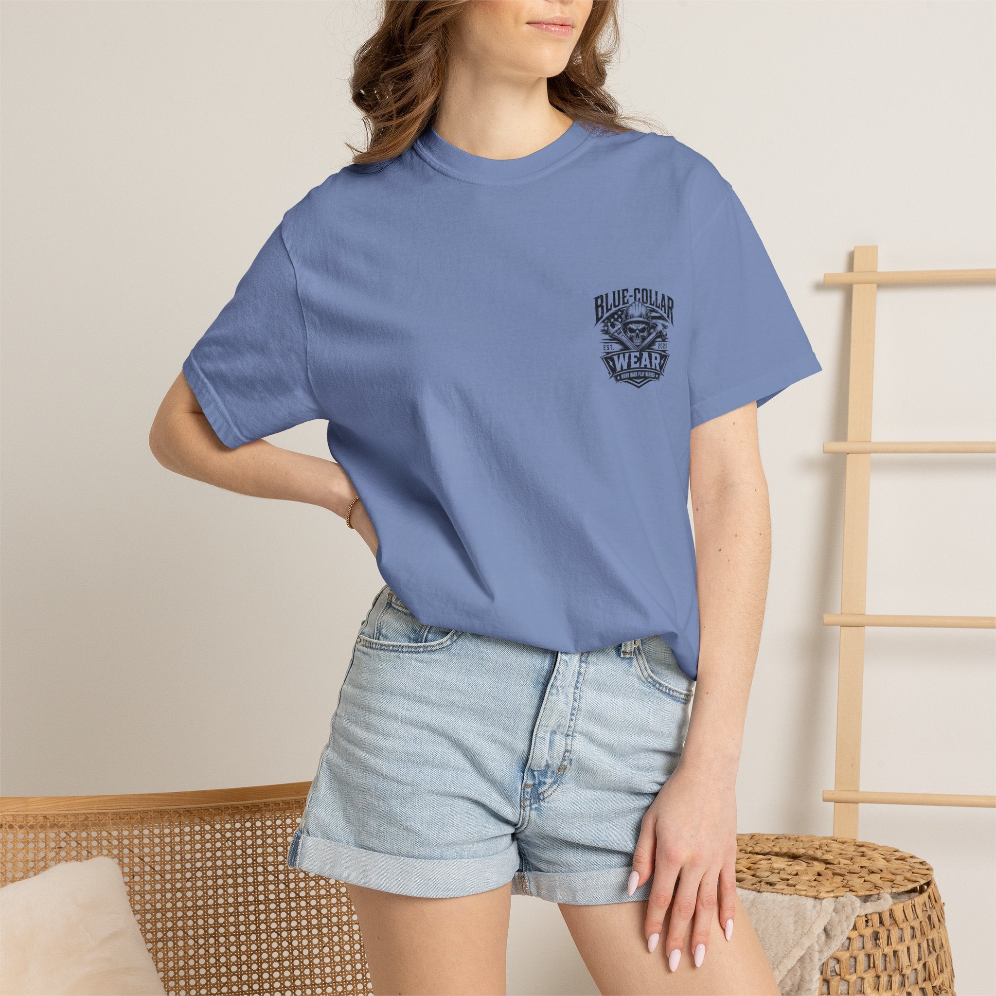 Oil Rig Illustration T-shirt | Fuck Fight Trip Pipe