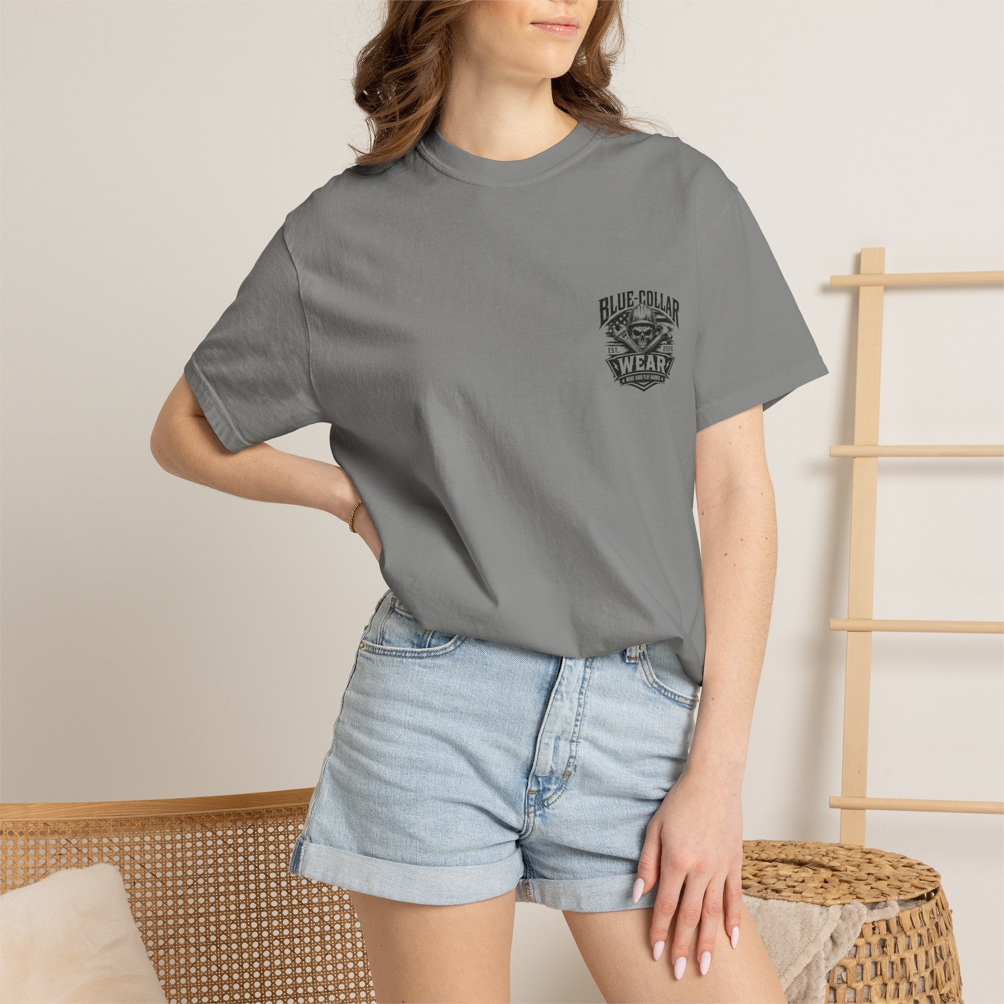 Oil Rig Illustration T-shirt | Fuck Fight Trip Pipe