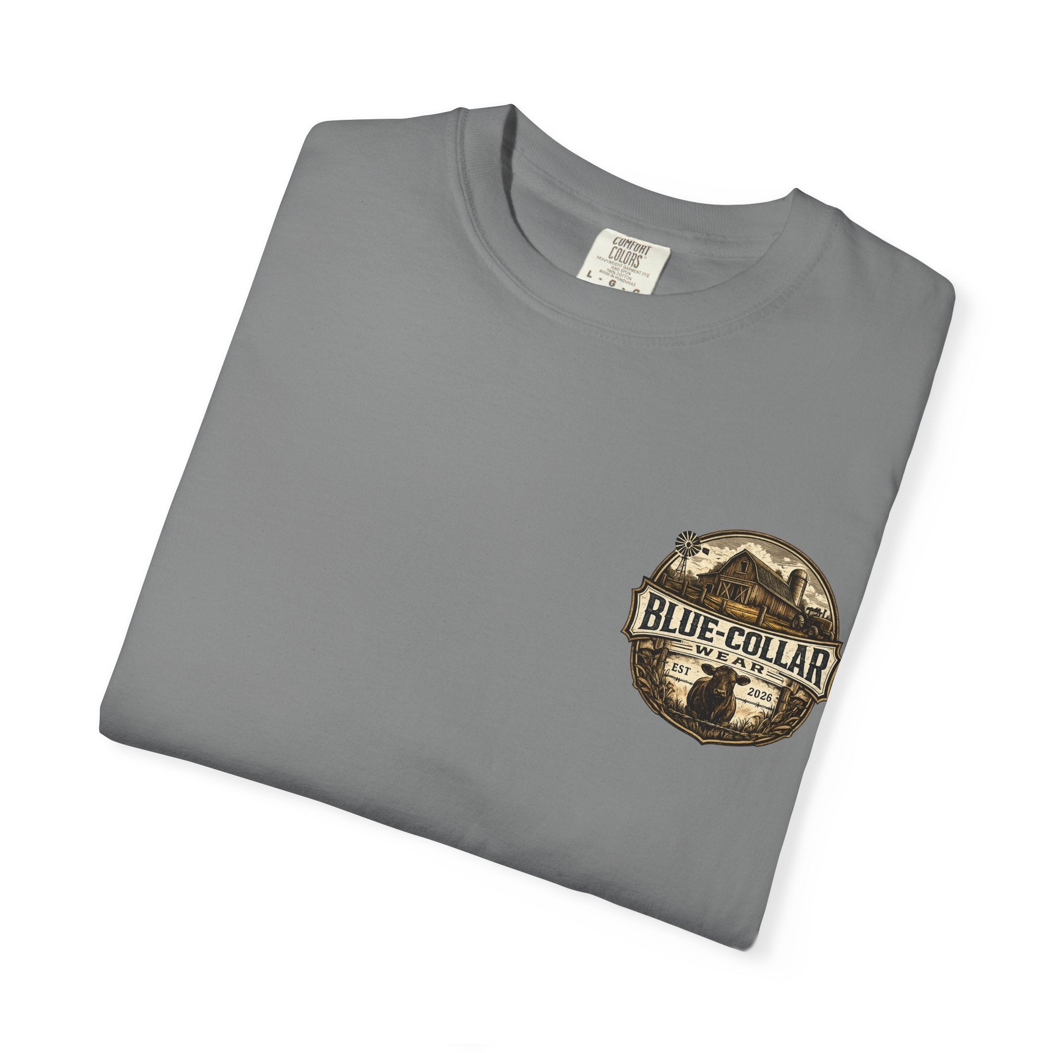 Blue-Collar Wear T-Shirt — RANCHER Workwear Tee (Est. 2026)
