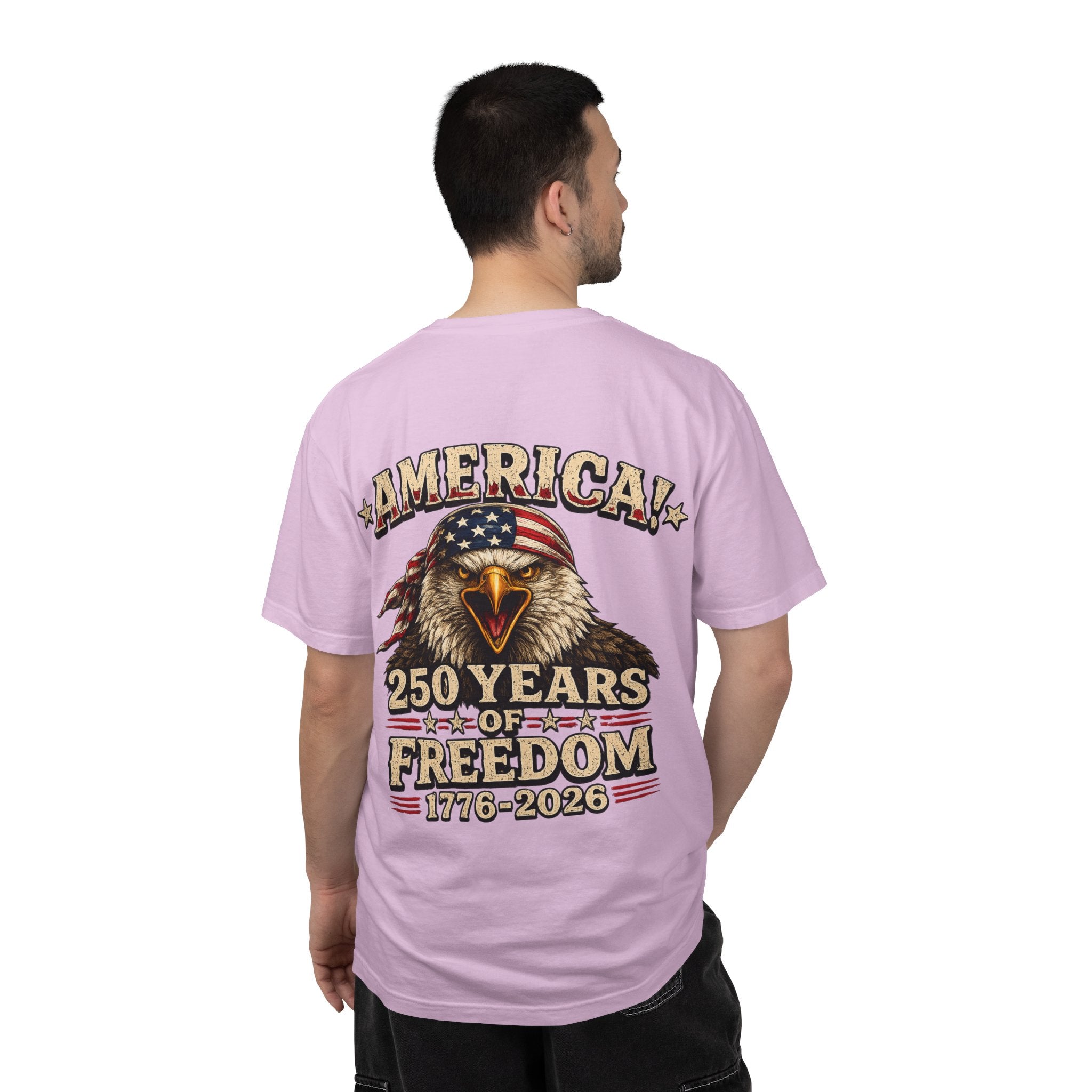 250 Years of Freedom Eagle T-Shirt — America 1776–2026 Patriotic Tee