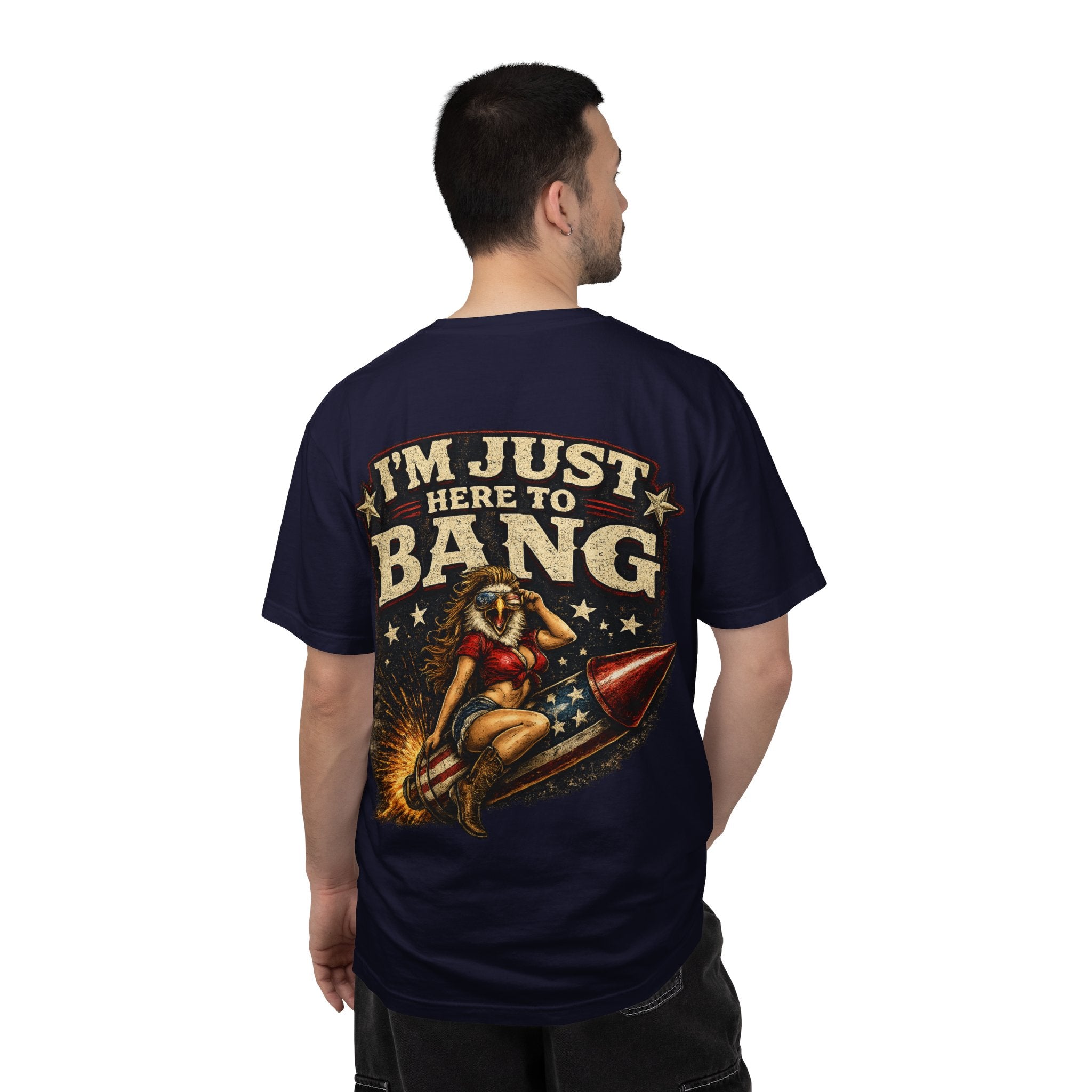 Vintage Pinup 'I'm Just Here to Bang' T‑Shirt