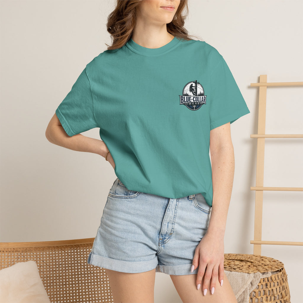 Blue-Collar Wear T-Shirt — Lineman Utility Work Tee