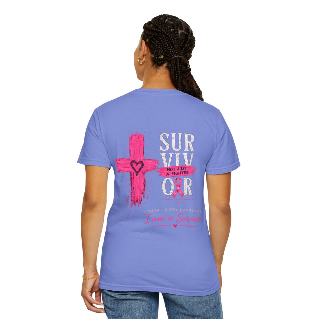 Breast Cancer Survivor T-Shirt — 'Survivor' Pink Ribbon Awareness Tee