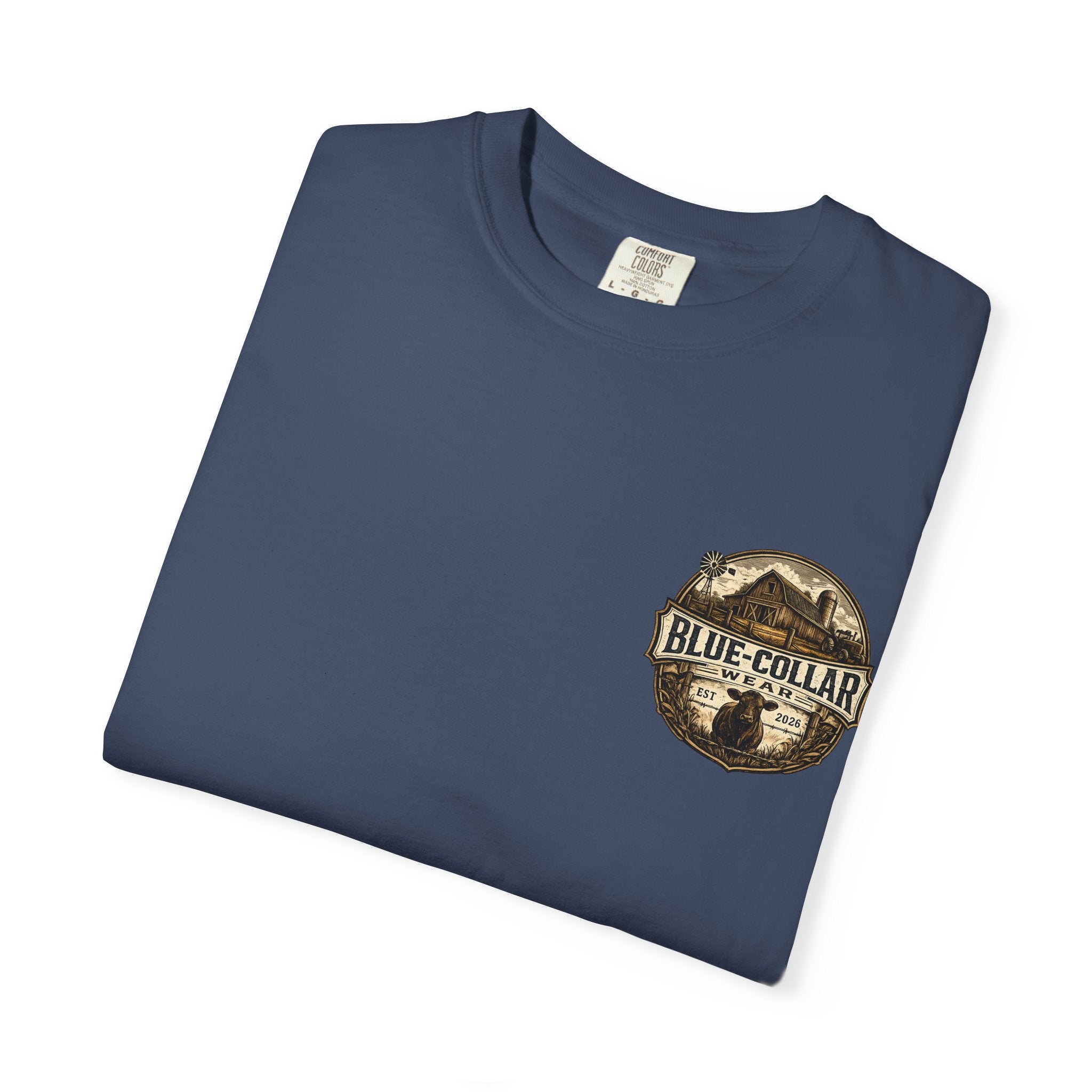 Blue-Collar Wear T-Shirt — RANCHER Workwear Tee (Est. 2026)