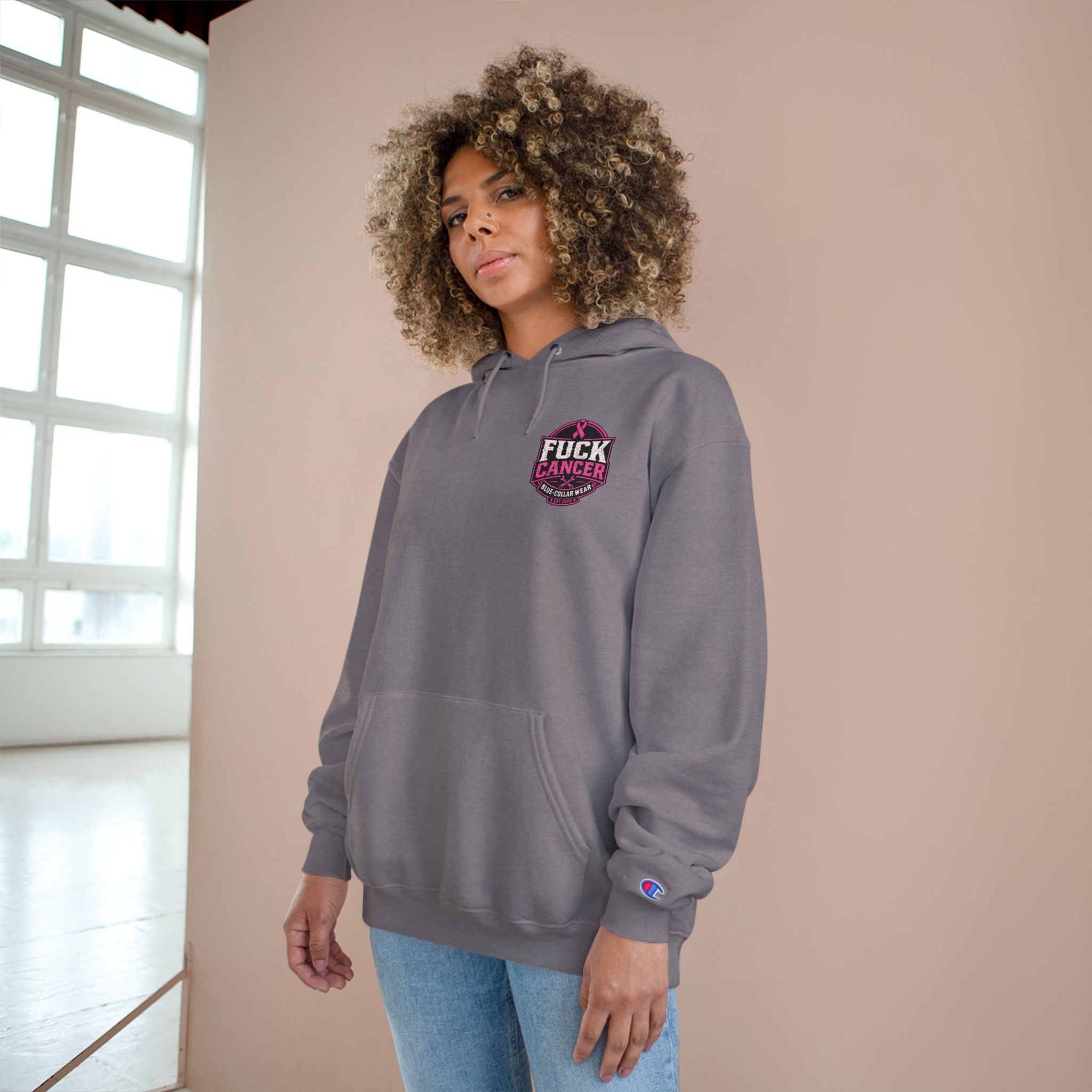 Fuck Cancer Hoodie — Pink Ribbon Awareness Champion Hoodie
