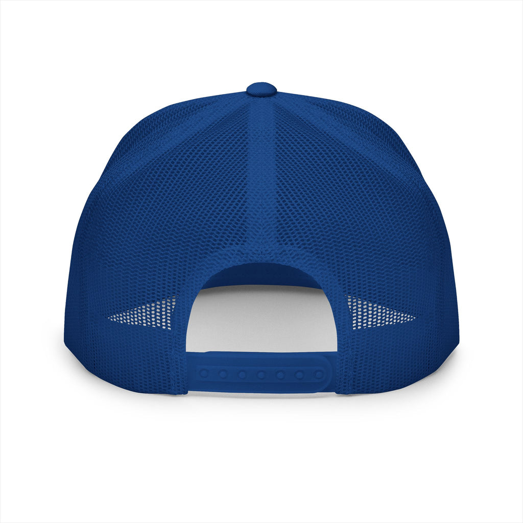 Blue Collar Workwear Trucker Cap — Lead On Team Vintage Construction Logo