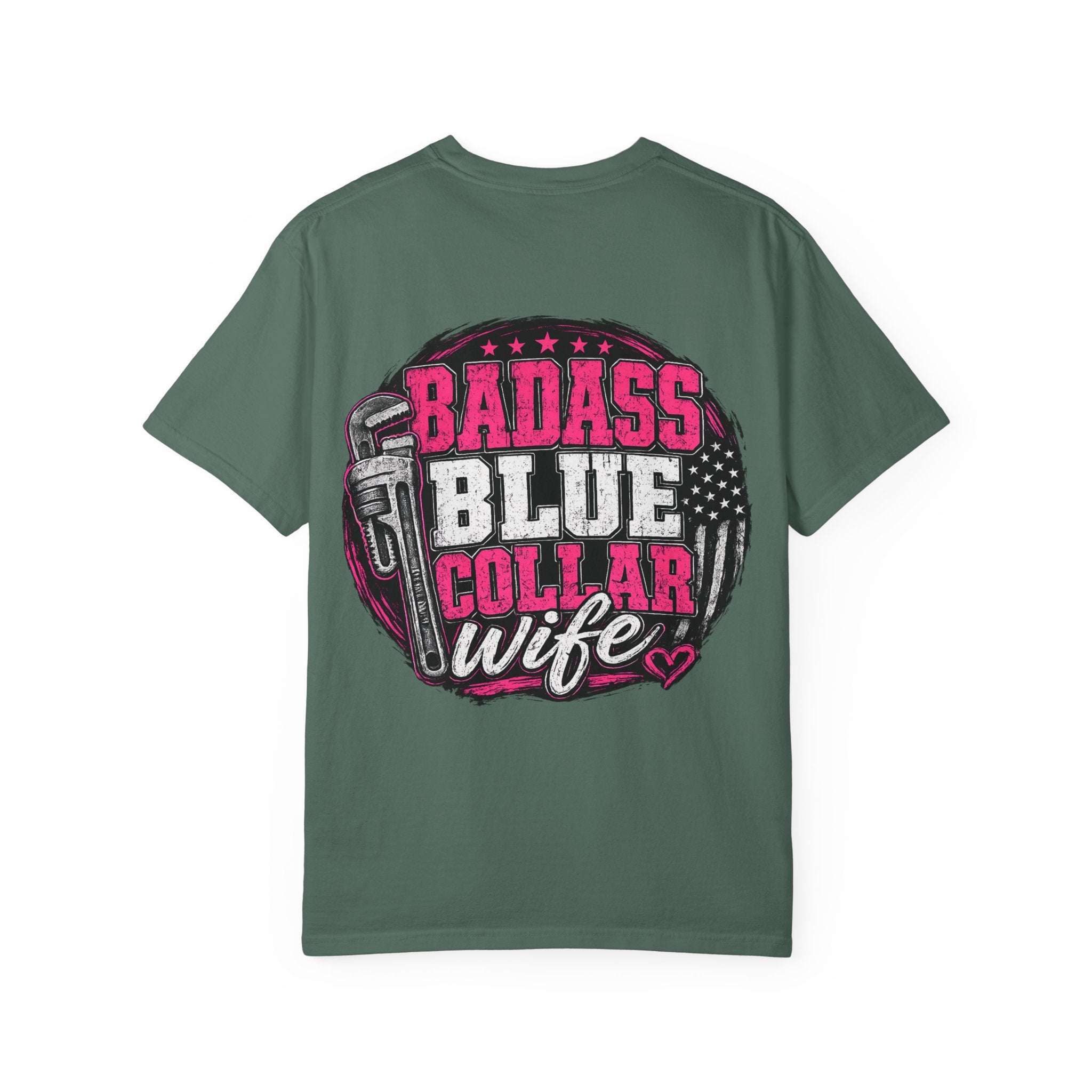 Blue Collar Wife T-Shirt — "Badass Blue Collar Wife" Graphic Tee