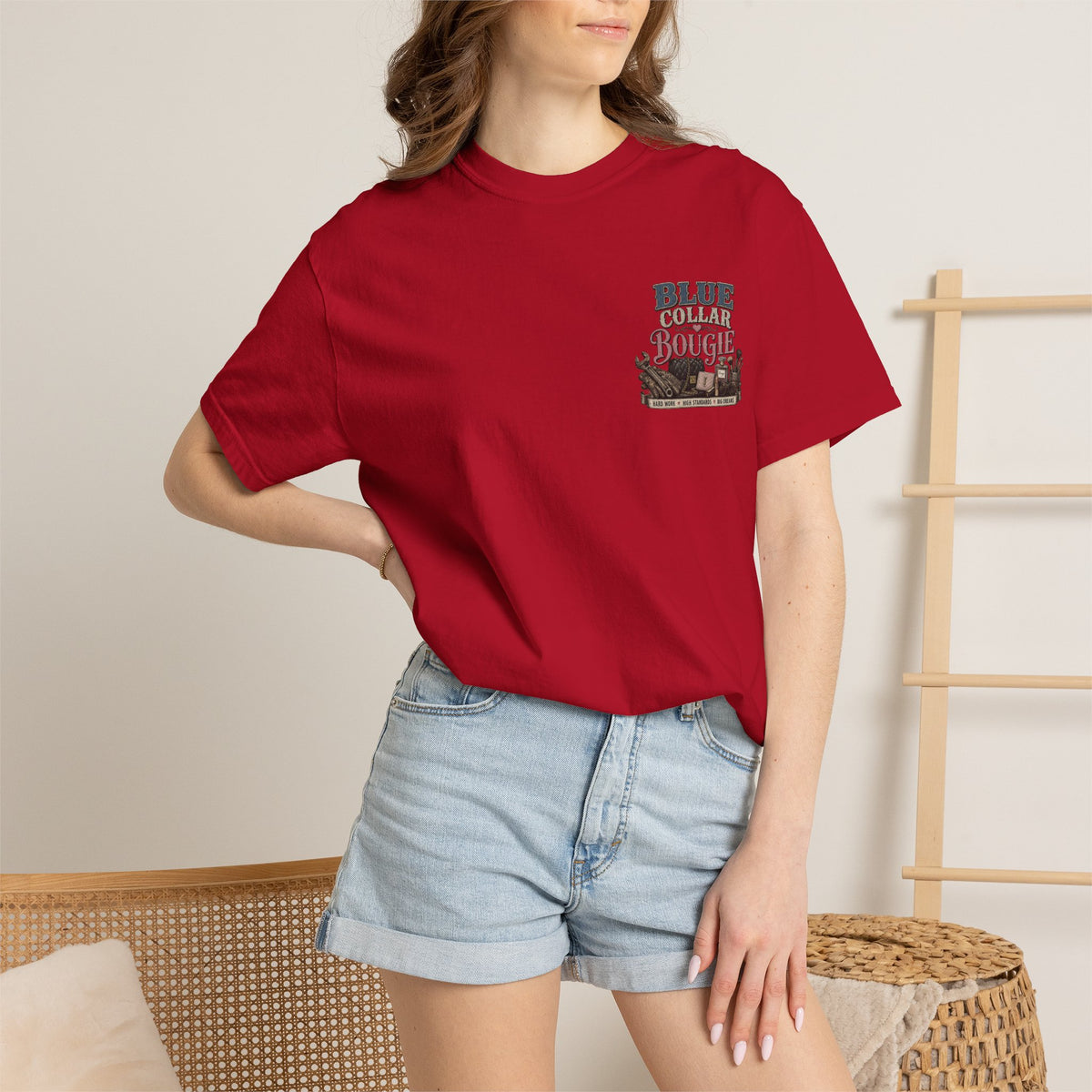 Blue Collar Bougie T-Shirt — Workwear Vintage Graphic Tee