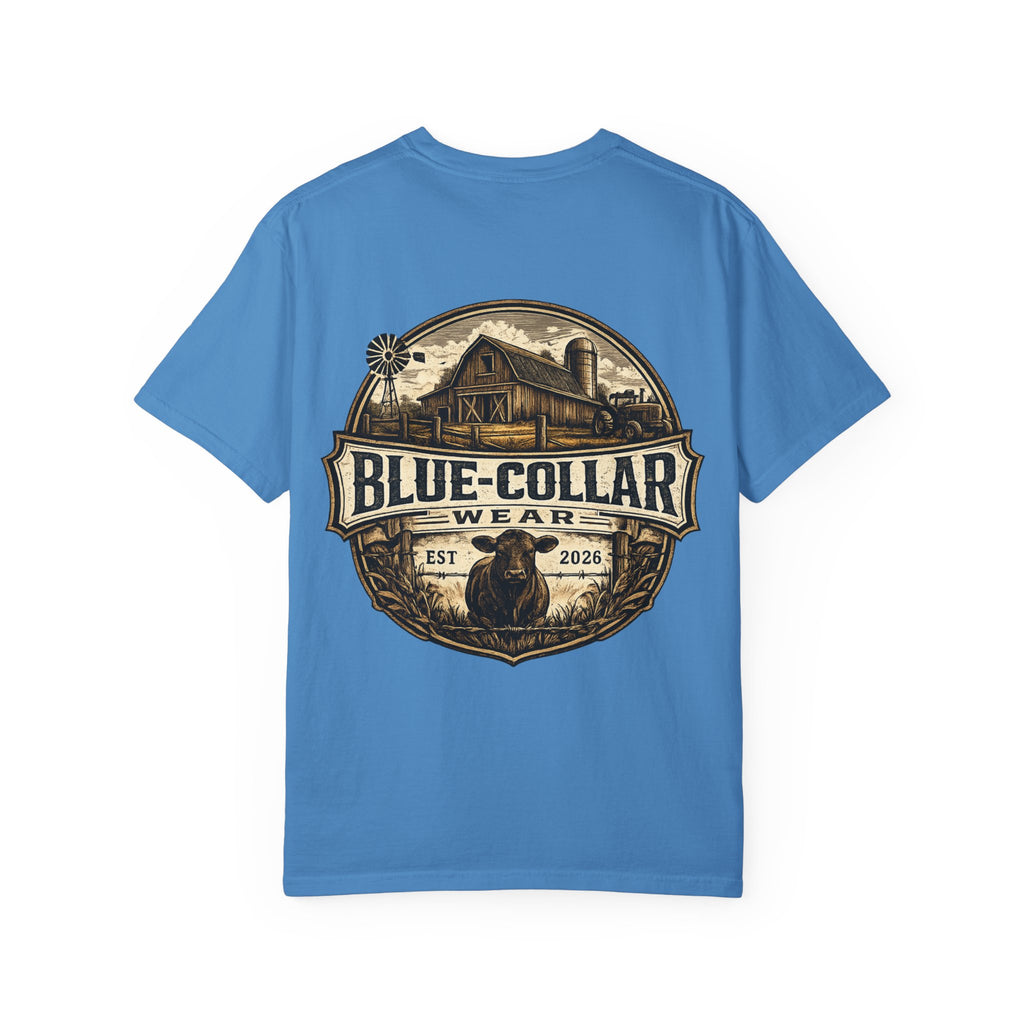 Blue-Collar Wear T-Shirt — RANCHER Workwear Tee (Est. 2026)