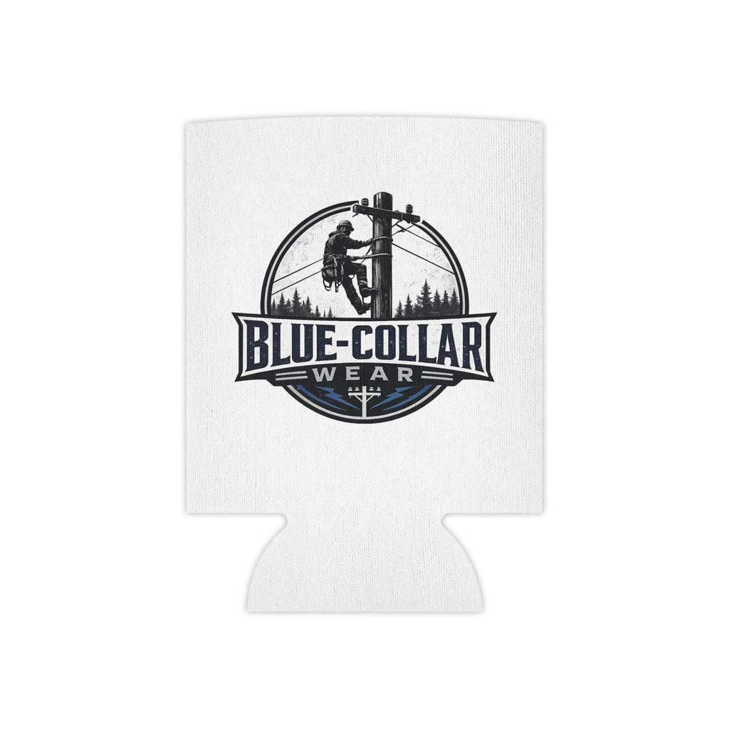 Blue-Collar Wear KOOZIE — Lineman Logo Beer Koozie