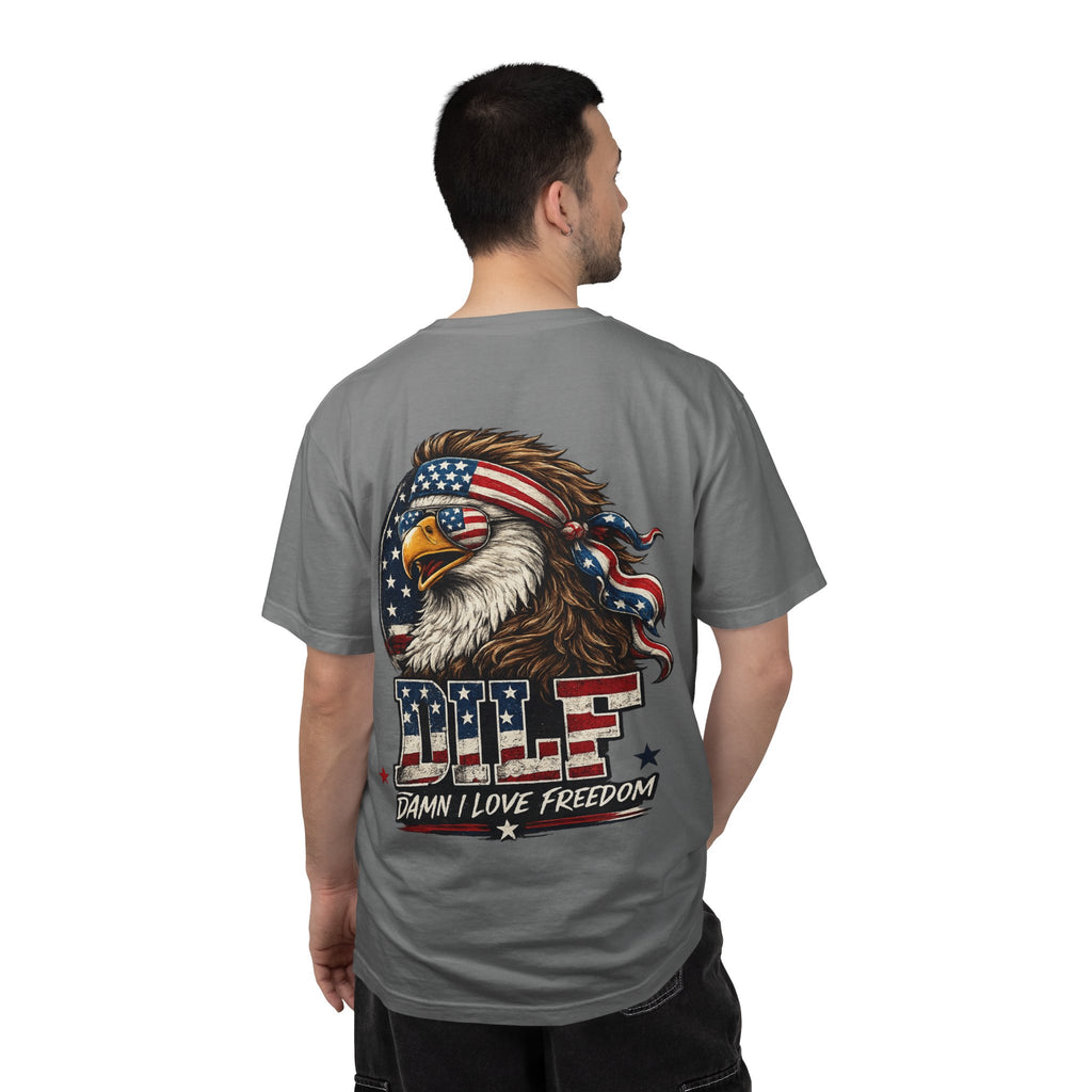 DILF Eagle T-Shirt — Patriotic "Damn I Love Freedom" Graphic Tee