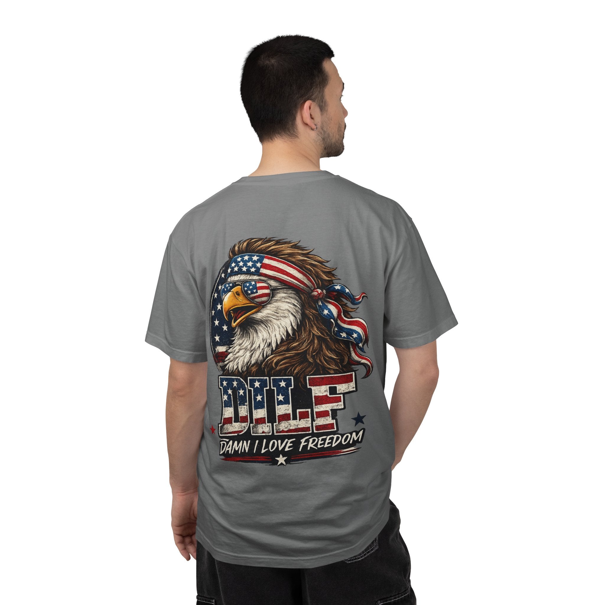 DILF Eagle T-Shirt — Patriotic "Damn I Love Freedom" Graphic Tee