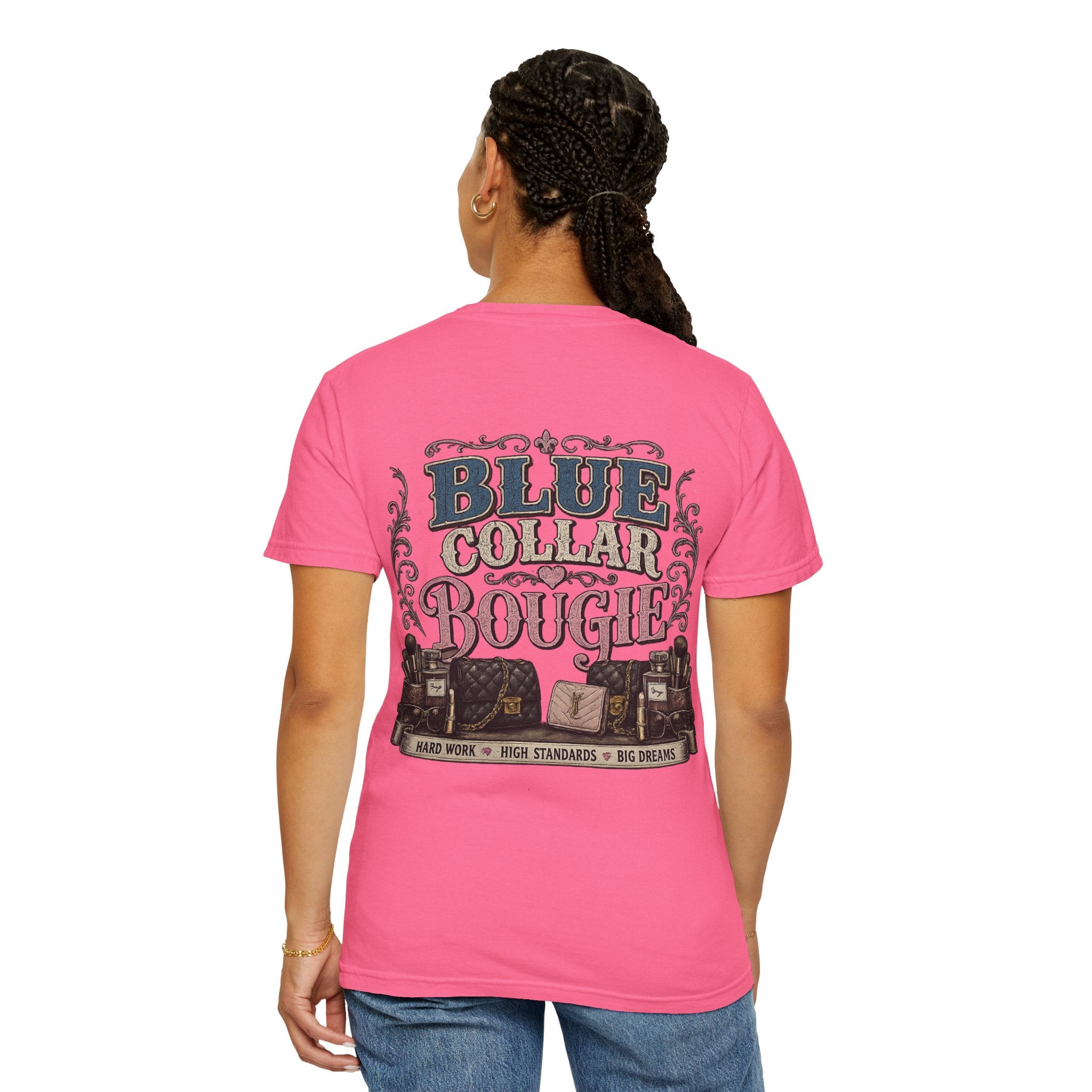 Blue Collar Bougie T-Shirt — Workwear Vintage Graphic Tee