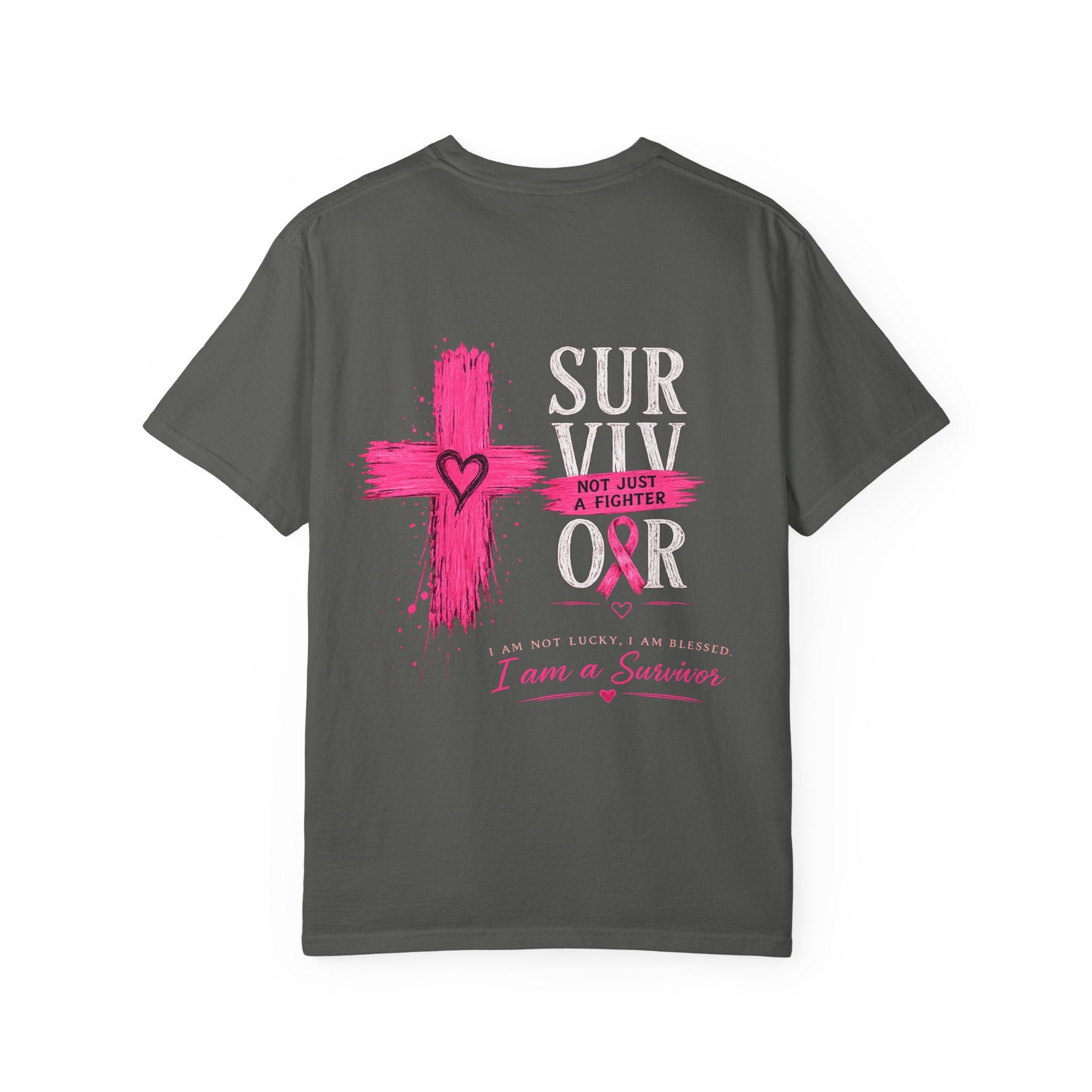 Breast Cancer Survivor T-Shirt — 'Survivor' Pink Ribbon Awareness Tee