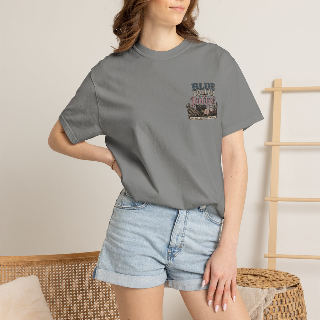 Blue Collar Bougie T-Shirt — Workwear Vintage Graphic Tee